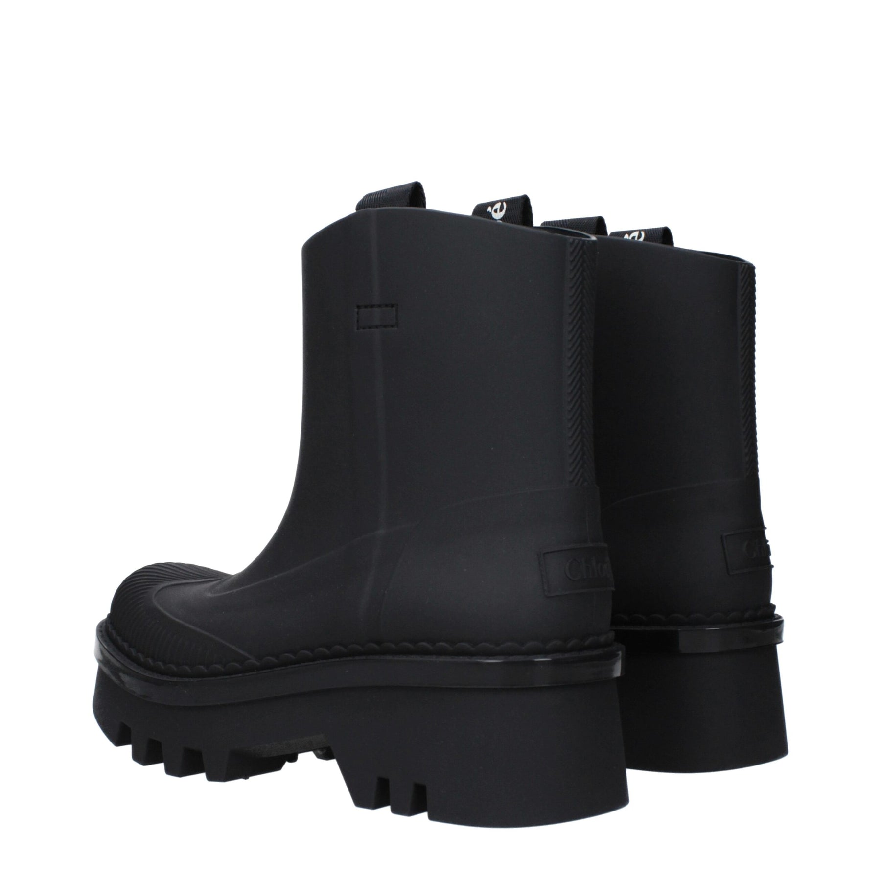 Chloé Black Cotton Ankle Boots | Regal Royce
