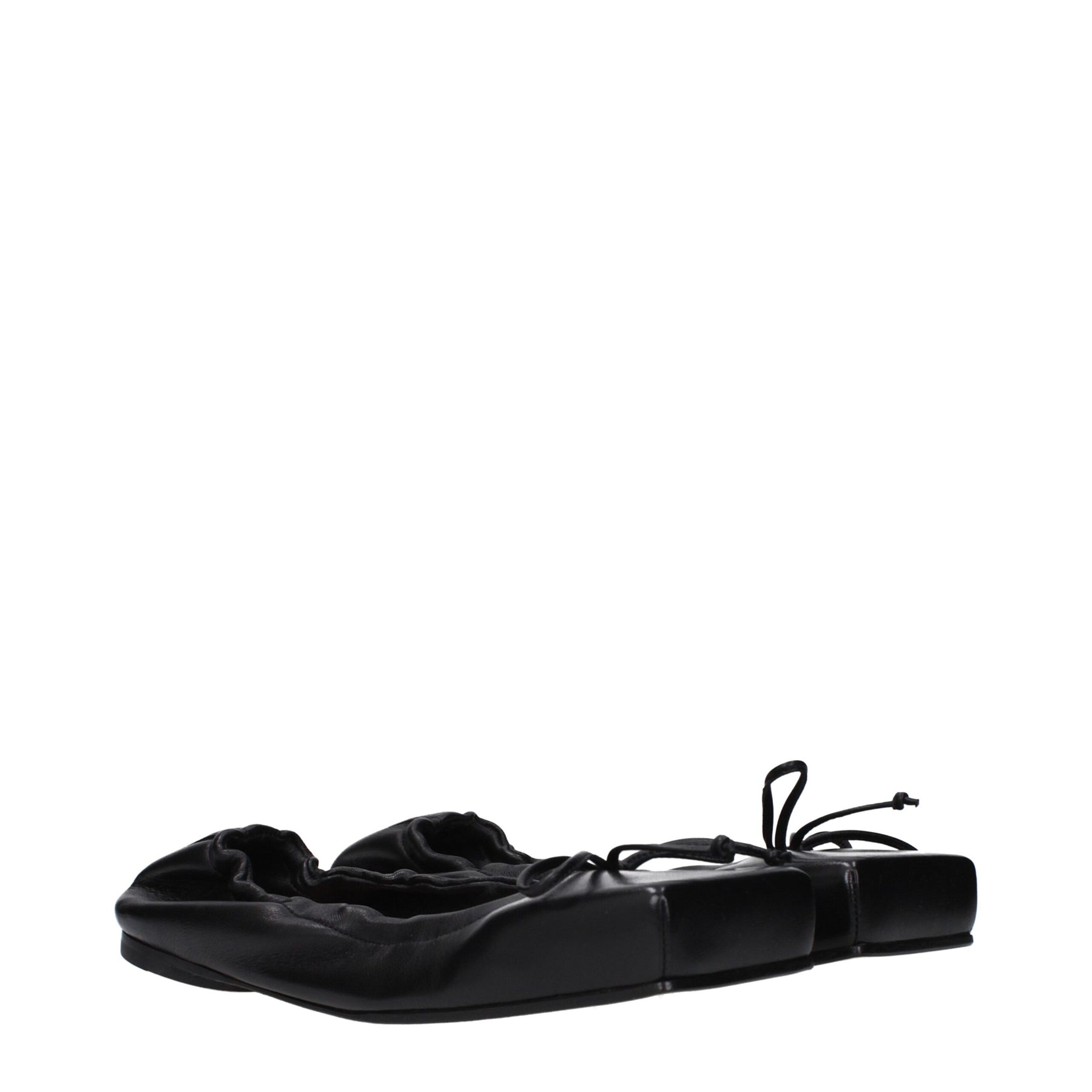 Jacquemus Black Leather Ballet Flats | Regal Royce