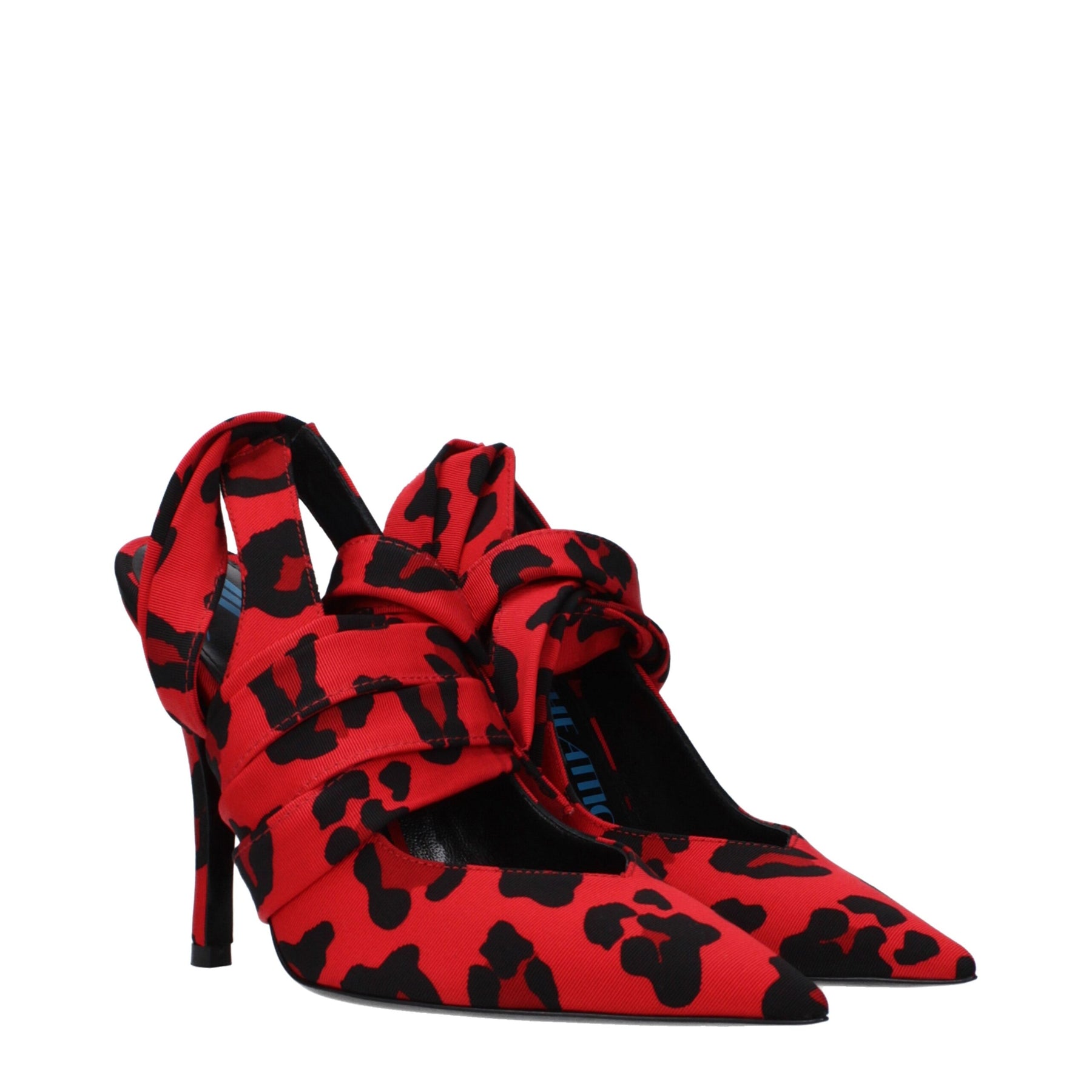 The Attico Red Fabric Pumps | Regal Royce