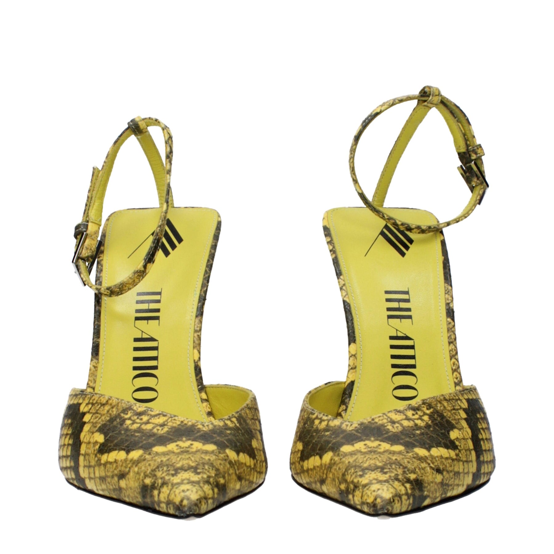 The Attico Yellow Leather Pumps | Regal Royce