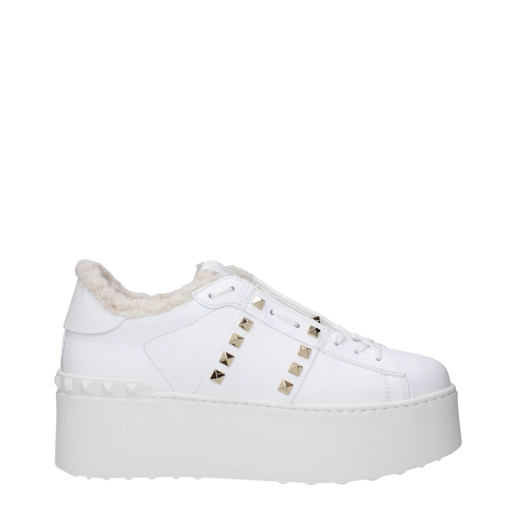 Valentino Garavani White Leather Platform Sneakers | Regal Royce