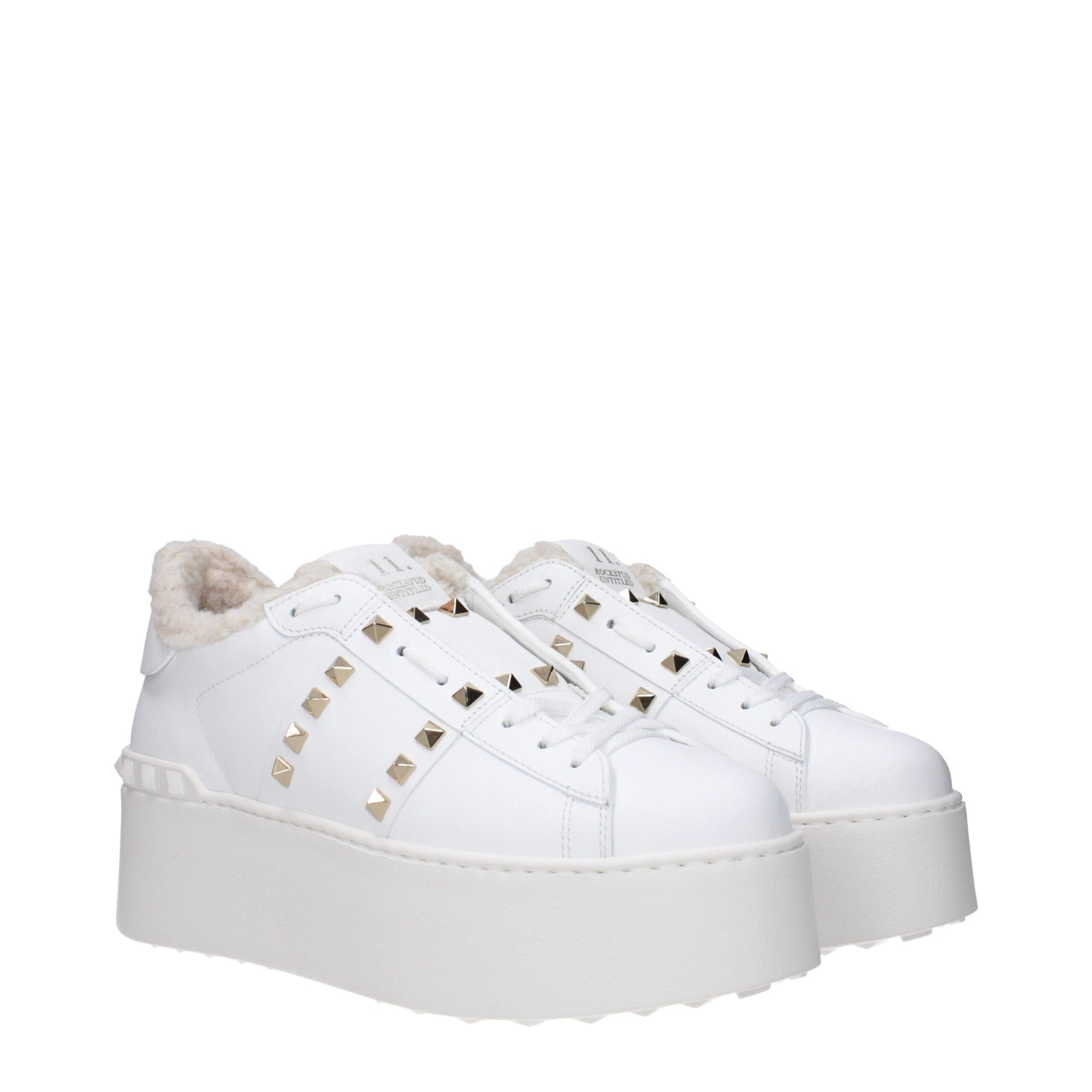 Valentino Garavani White Leather Platform Sneakers | Regal Royce