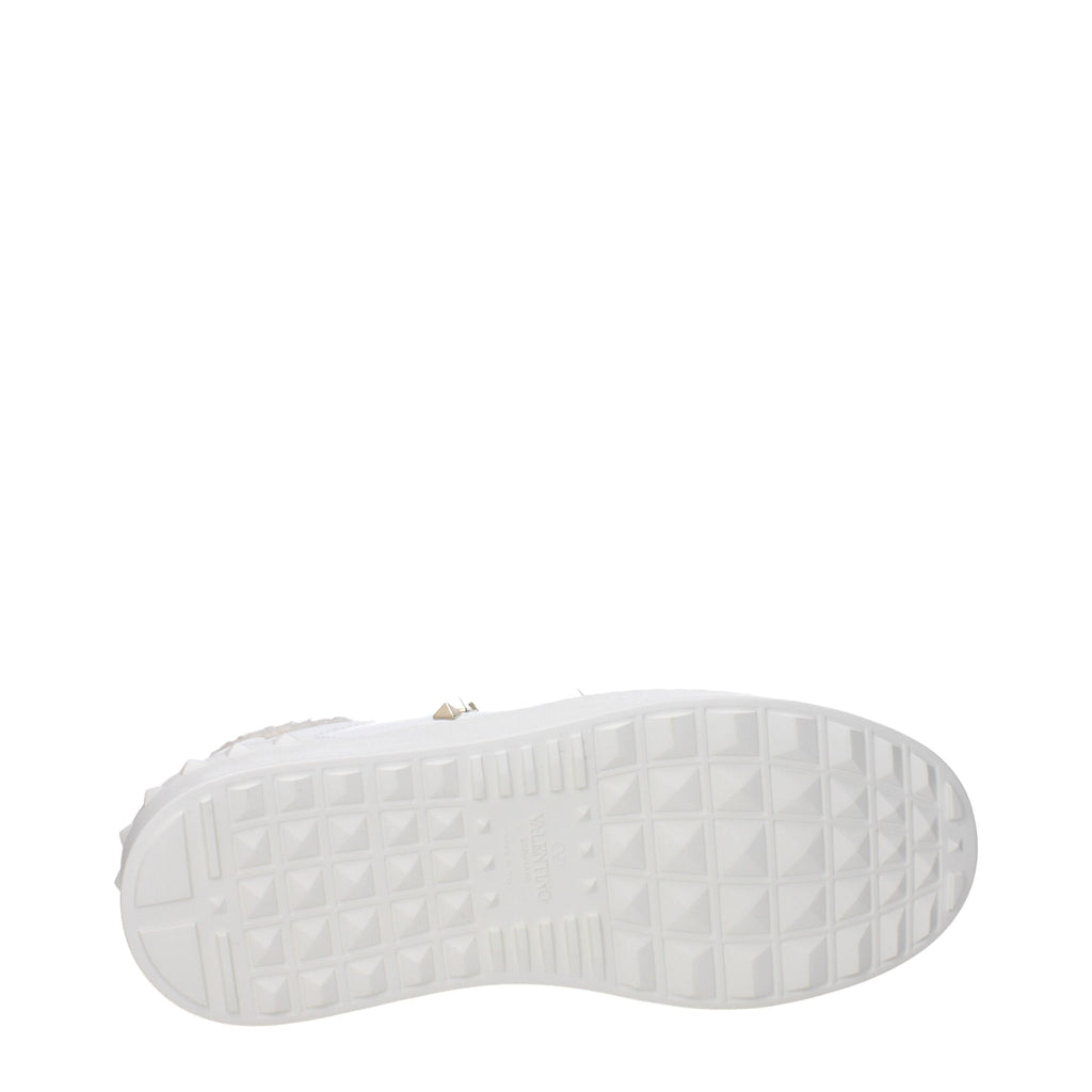 Valentino Garavani White Leather Platform Sneakers