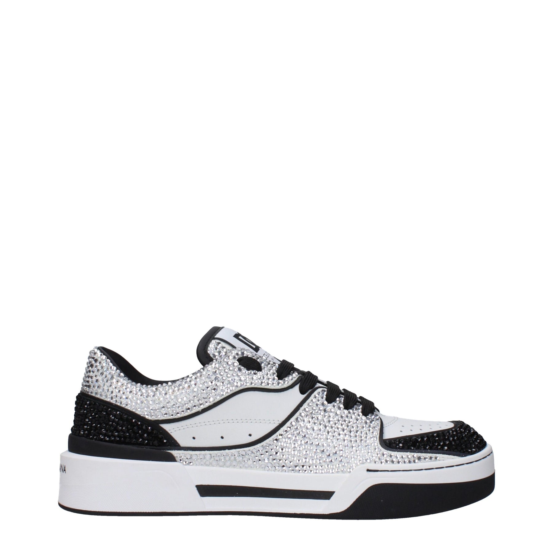 Dolce & Gabbana White Leather Low Top Sneakers | Regal Royce