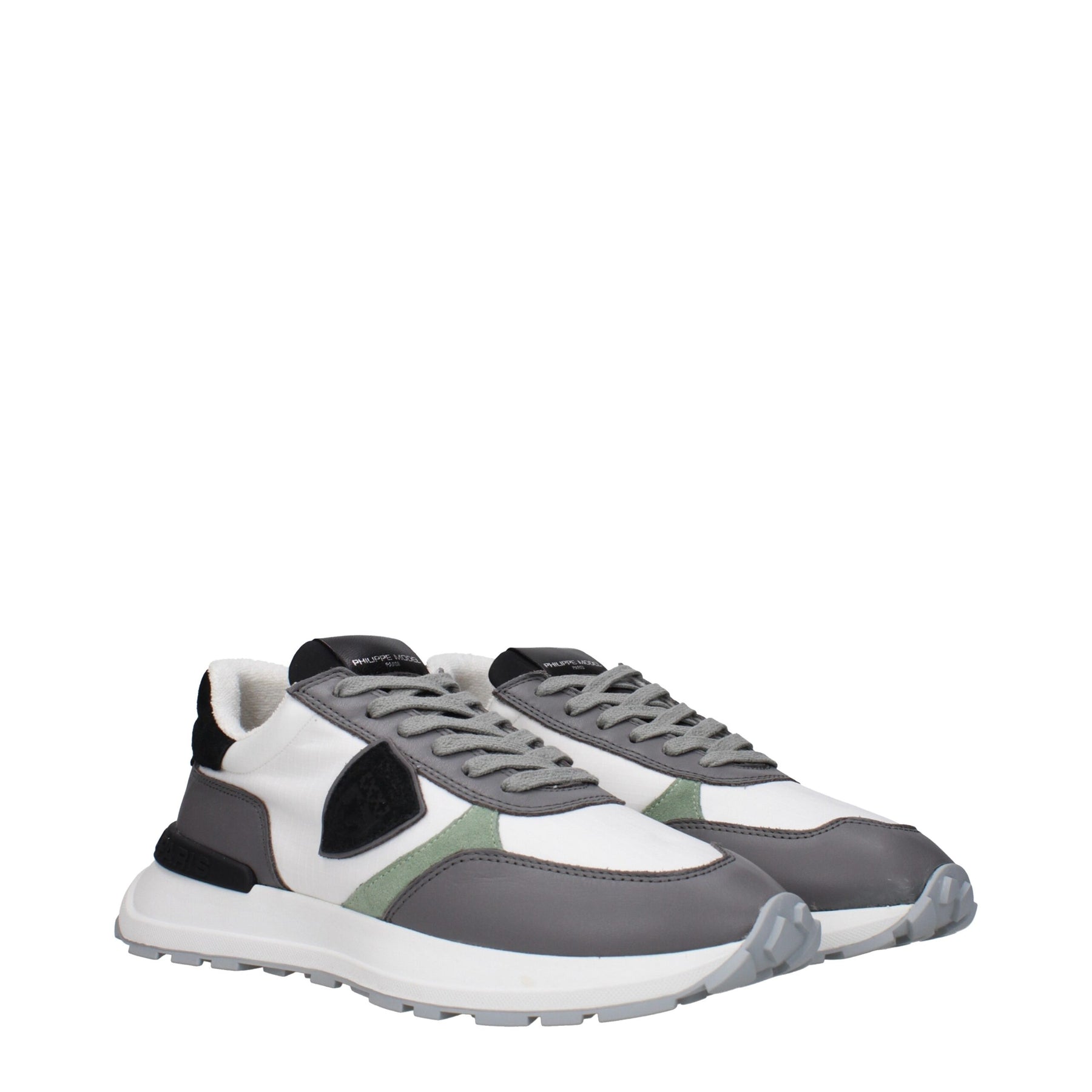 Philippe Model White Fabric Athletic Sneakers | Regal Royce