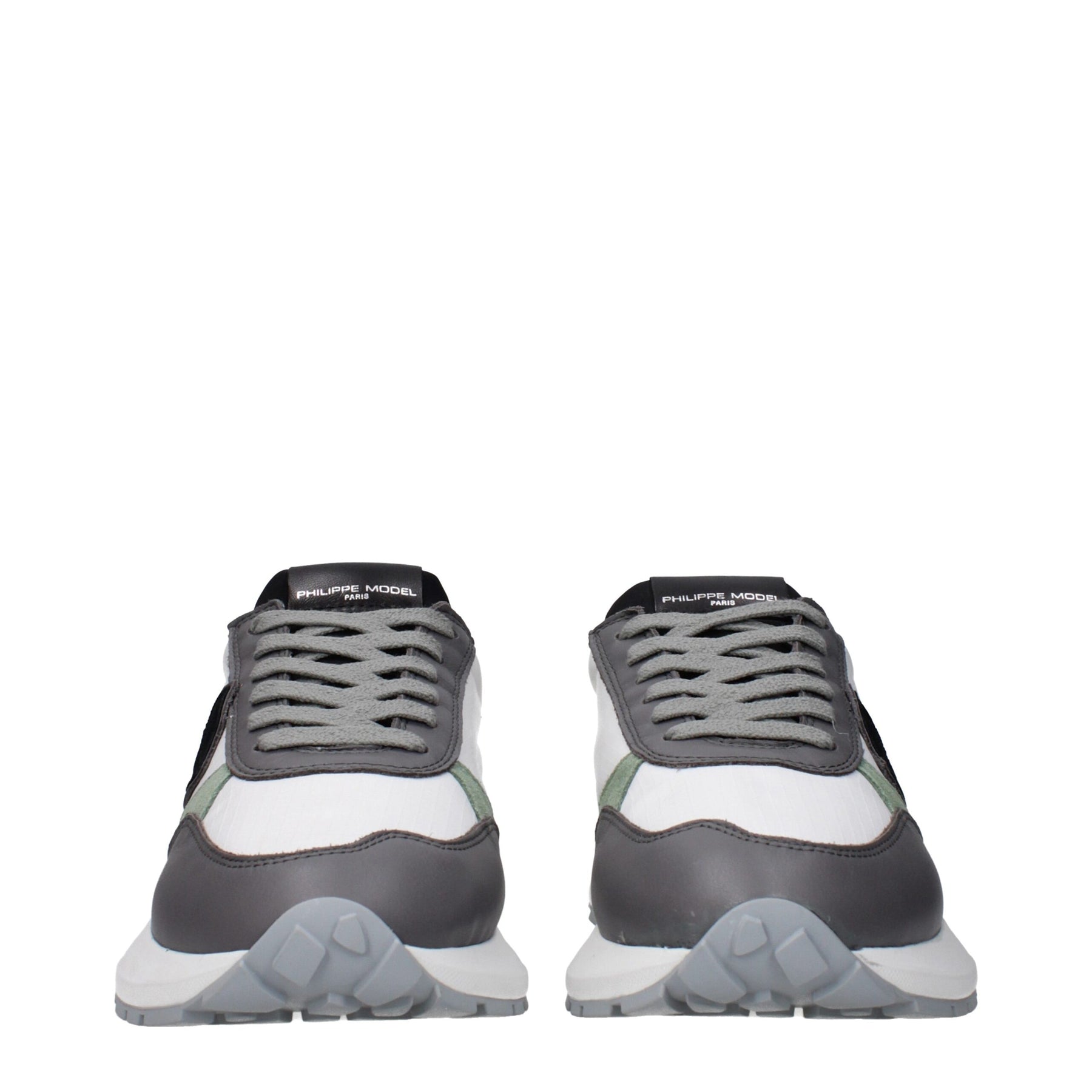 Philippe Model White Fabric Athletic Sneakers | Regal Royce