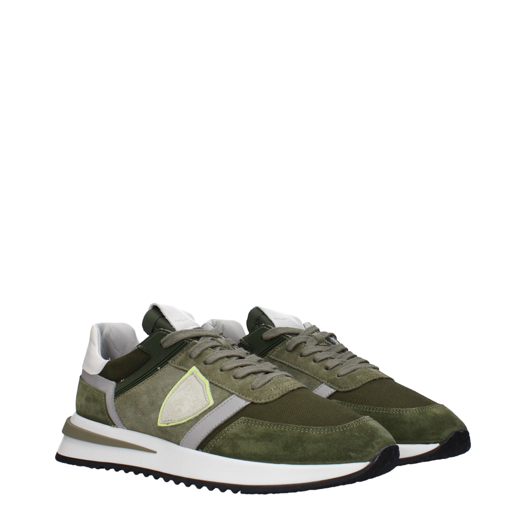 Philippe Model Green Leather Athletic Sneakers | Regal Royce