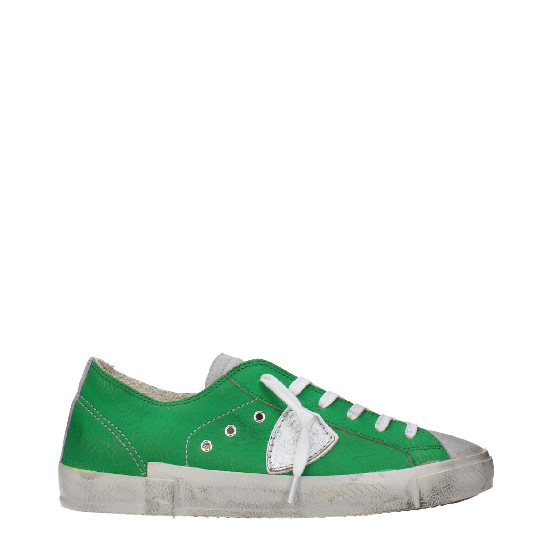 Philippe Model Green Leather Low Top Sneakers | Regal Royce