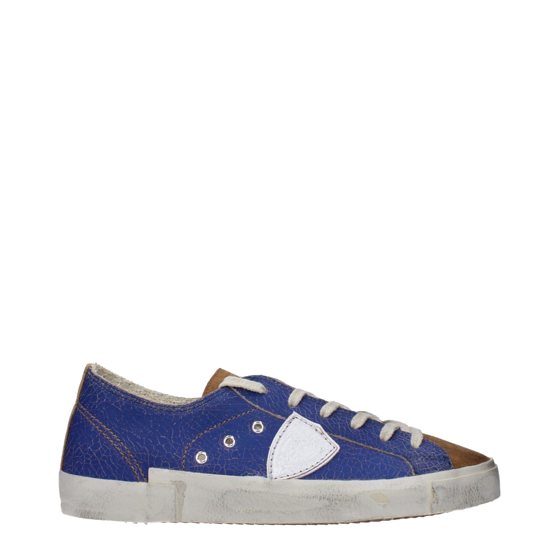 Philippe Model Blue Leather Low Top Sneakers | Regal Royce