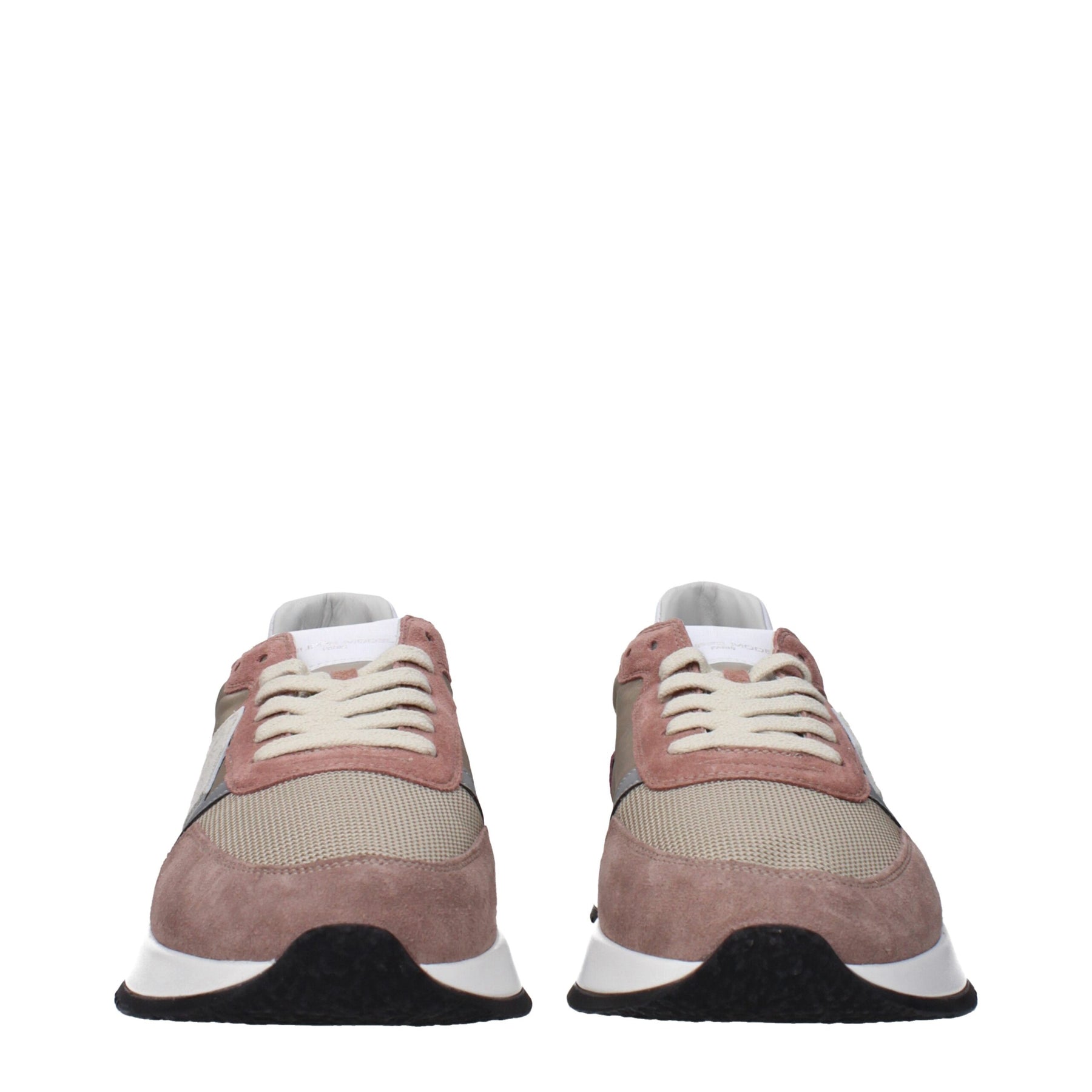 Philippe Model Beige Fabric Low Top Sneakers | Regal Royce