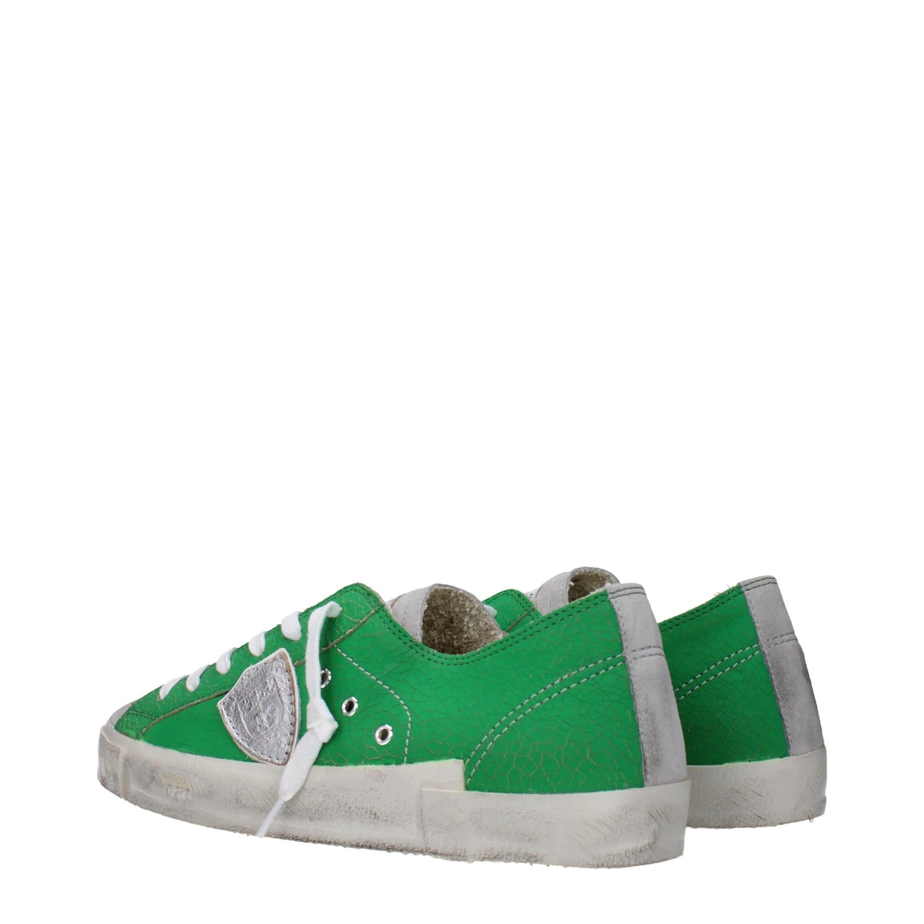 Philippe Model Green Leather Low Top Sneakers | Regal Royce