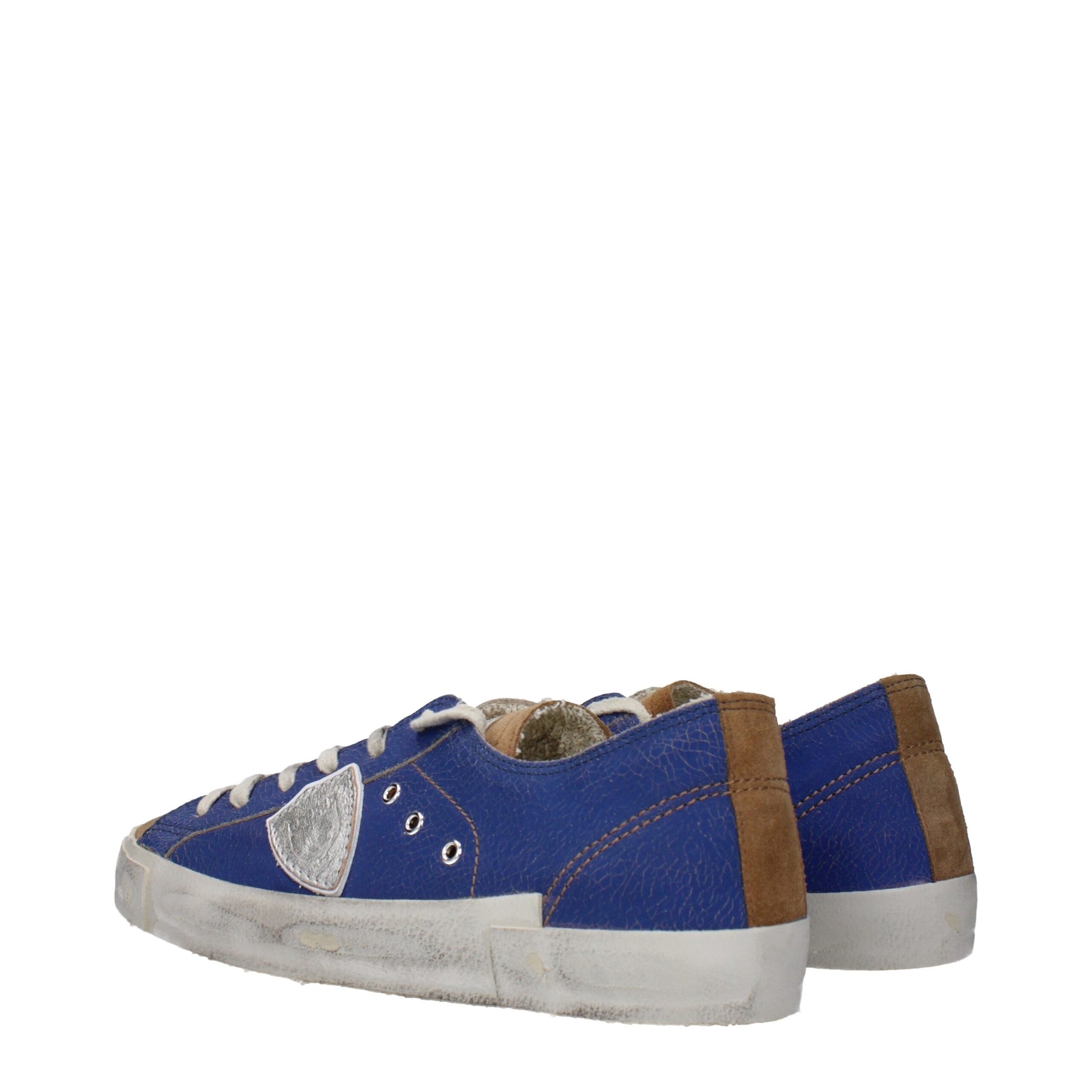 Philippe Model Blue Leather Low Top Sneakers | Regal Royce
