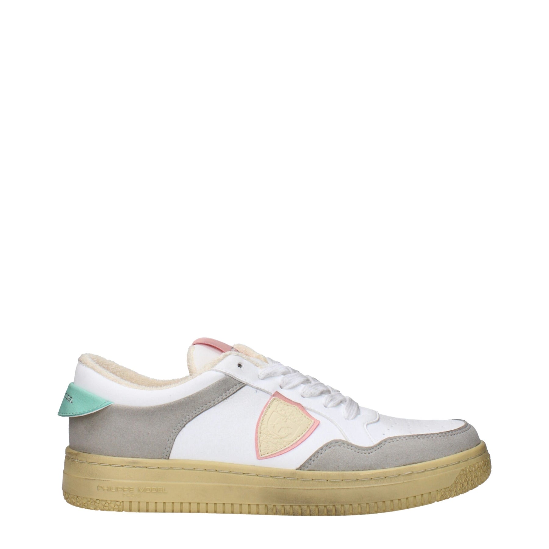 Philippe Model White Leather Low Top Sneakers | Regal Royce