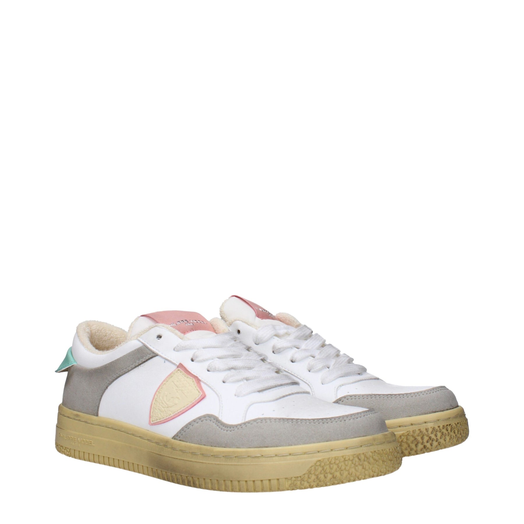 Philippe Model White Leather Low Top Sneakers | Regal Royce