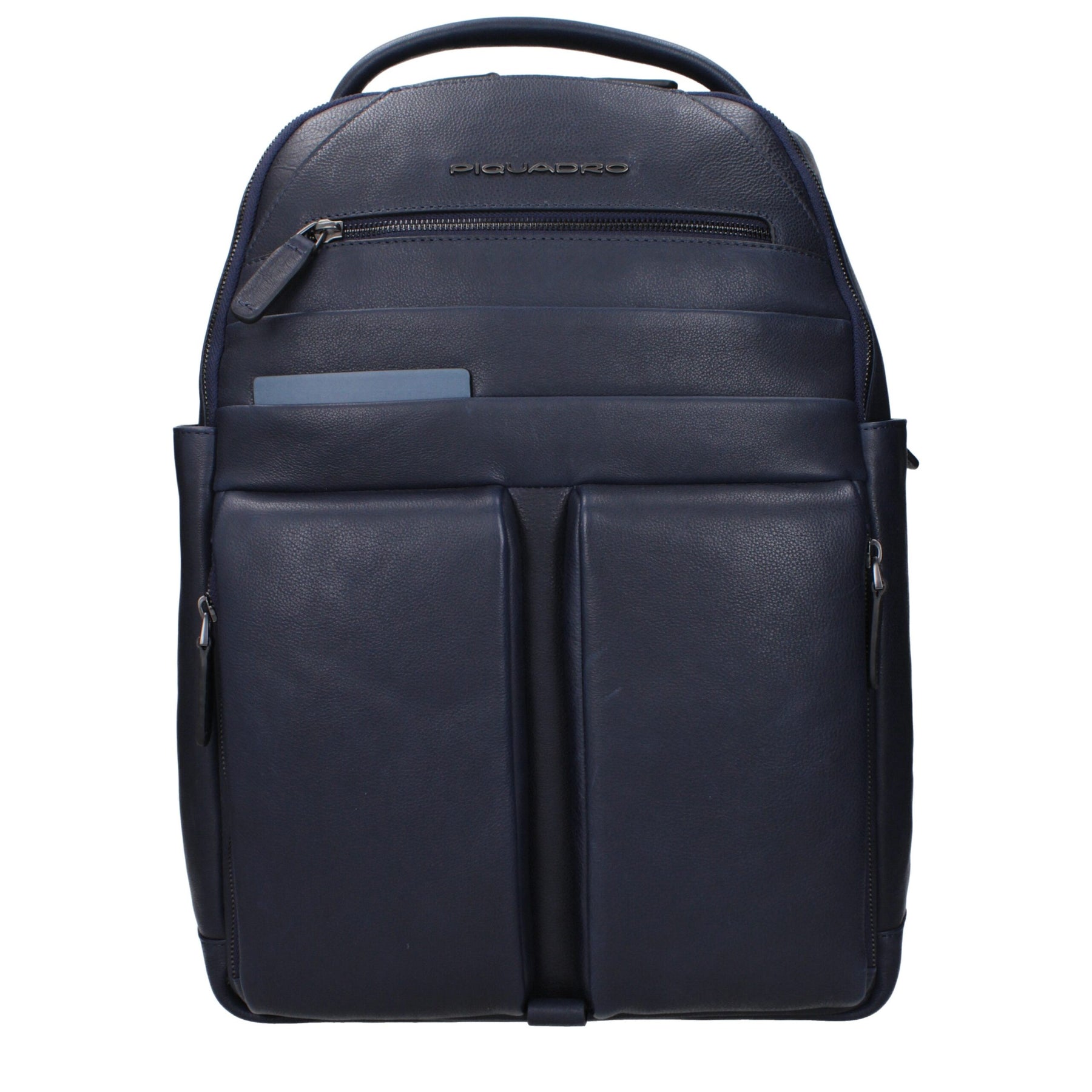 Piquadro Blue Leather Backpack | Regal Royce