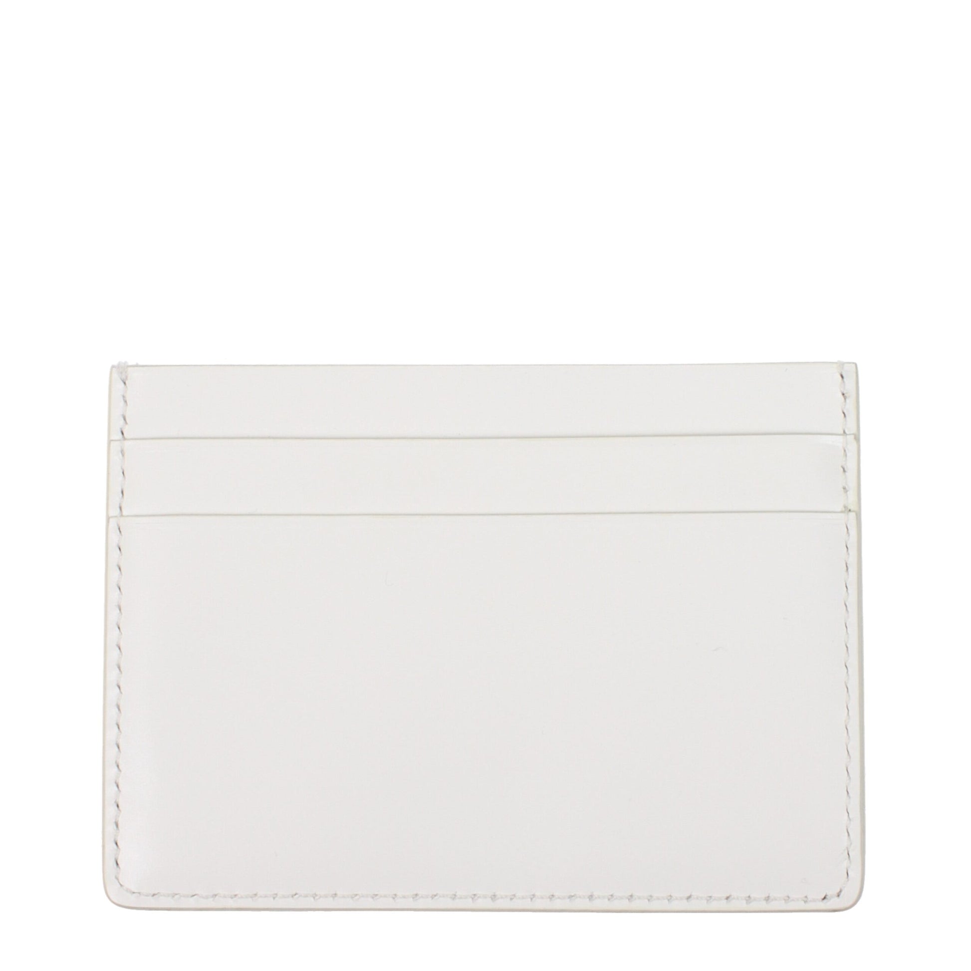 Jil Sander White Leather Cardholder