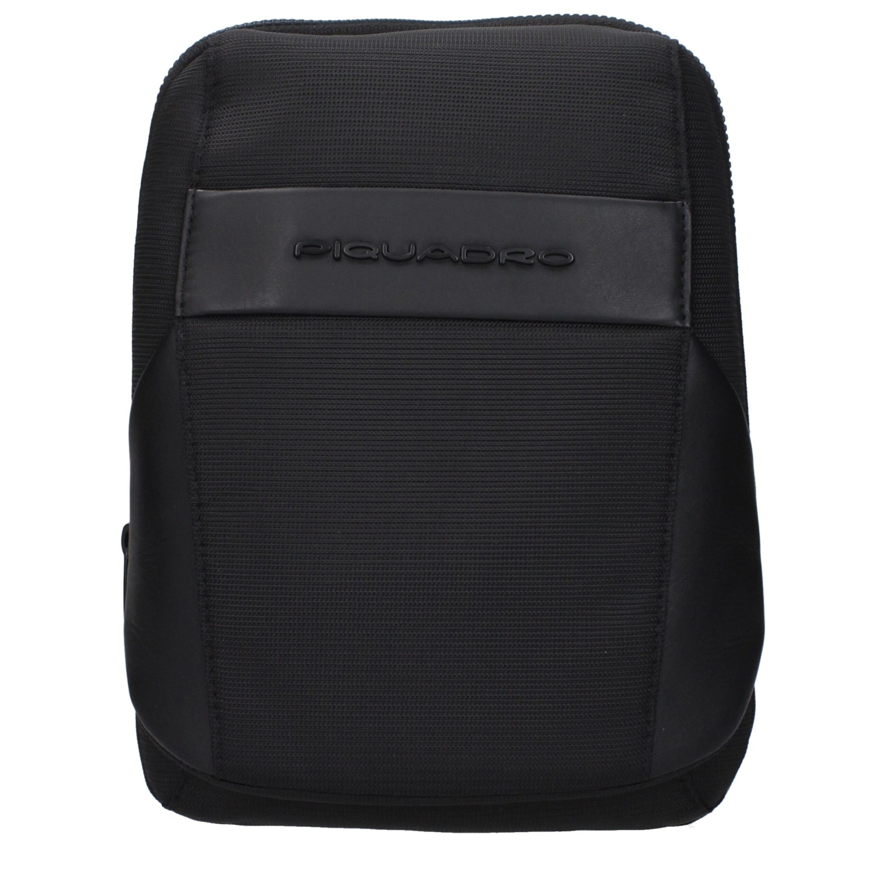 Piquadro Black Fabric Crossbody Bag | Regal Royce