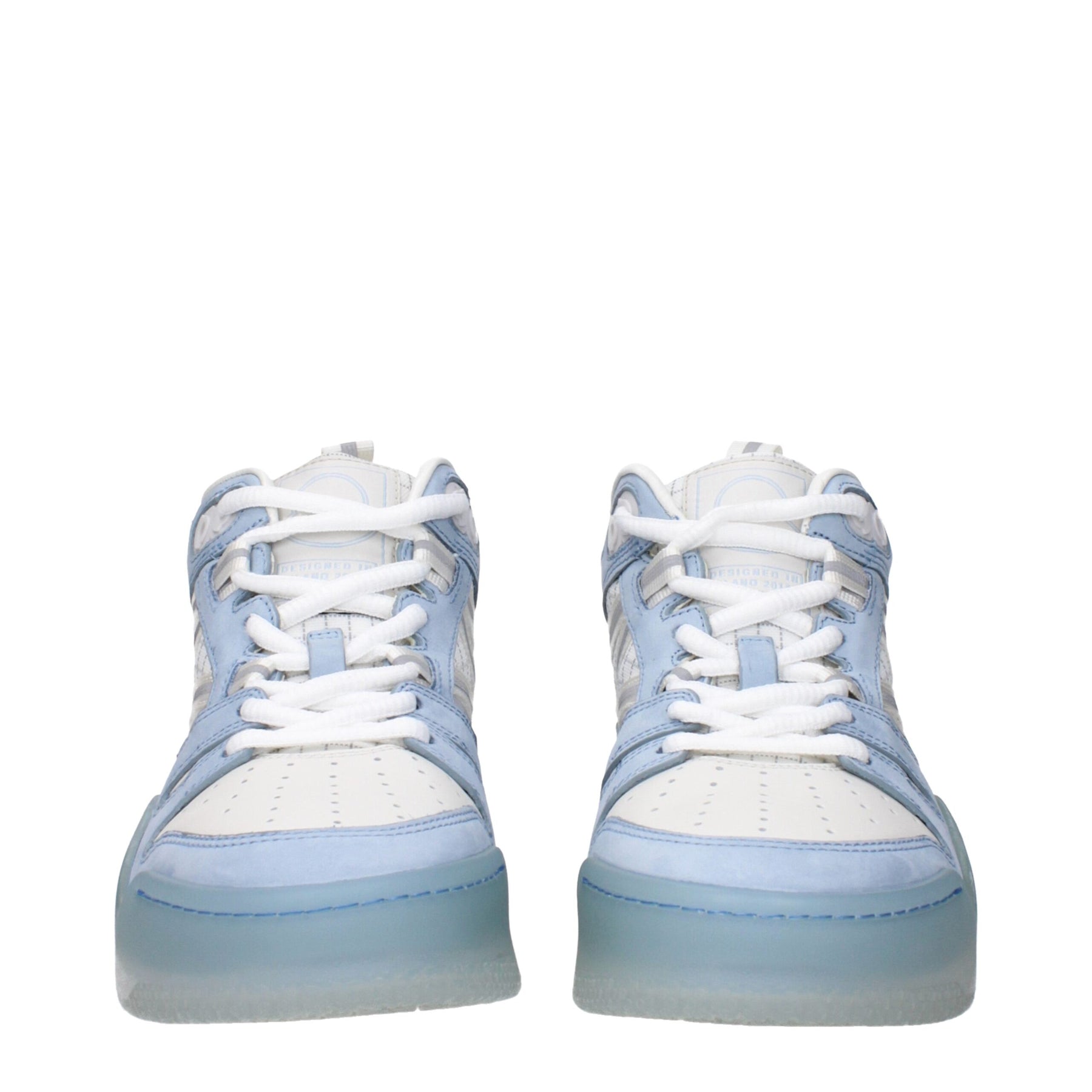 Moncler White Leather High Top Sneakers | Regal Royce