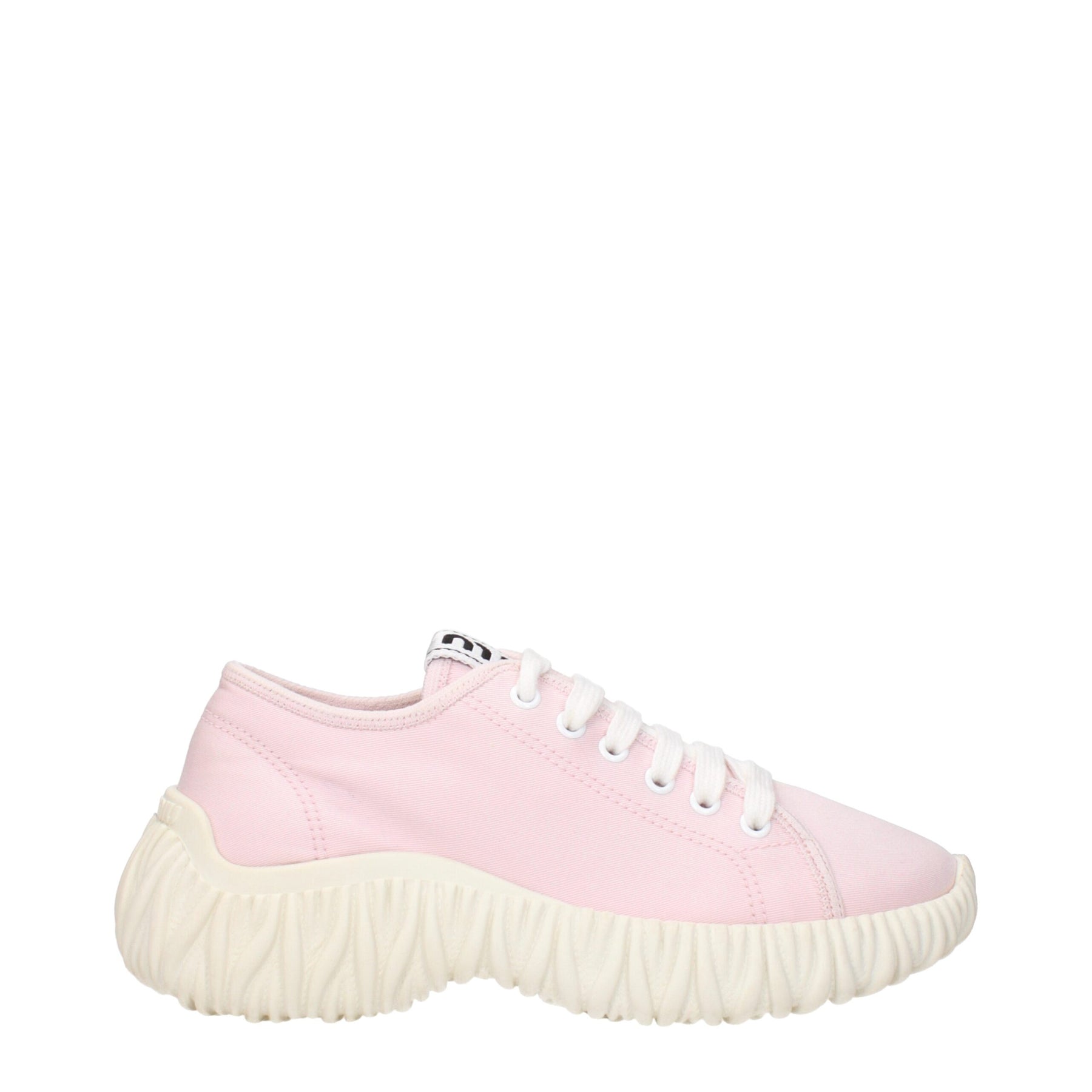 Miu Miu Pink Fabric Low Top Sneakers | Regal Royce