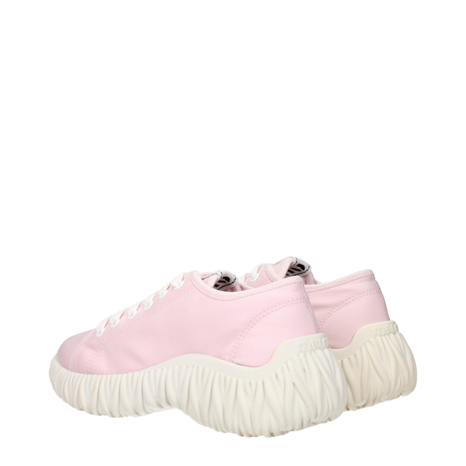 Miu Miu Pink Fabric Low Top Sneakers | Regal Royce