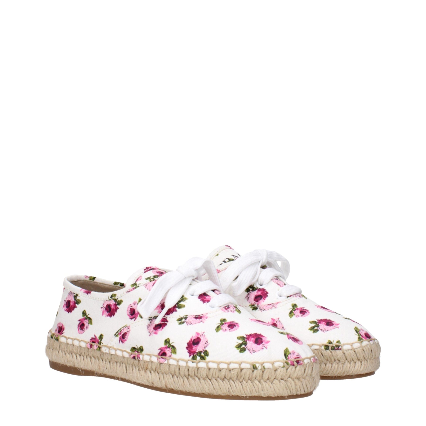 Prada White Fabric Espadrilles | Regal Royce