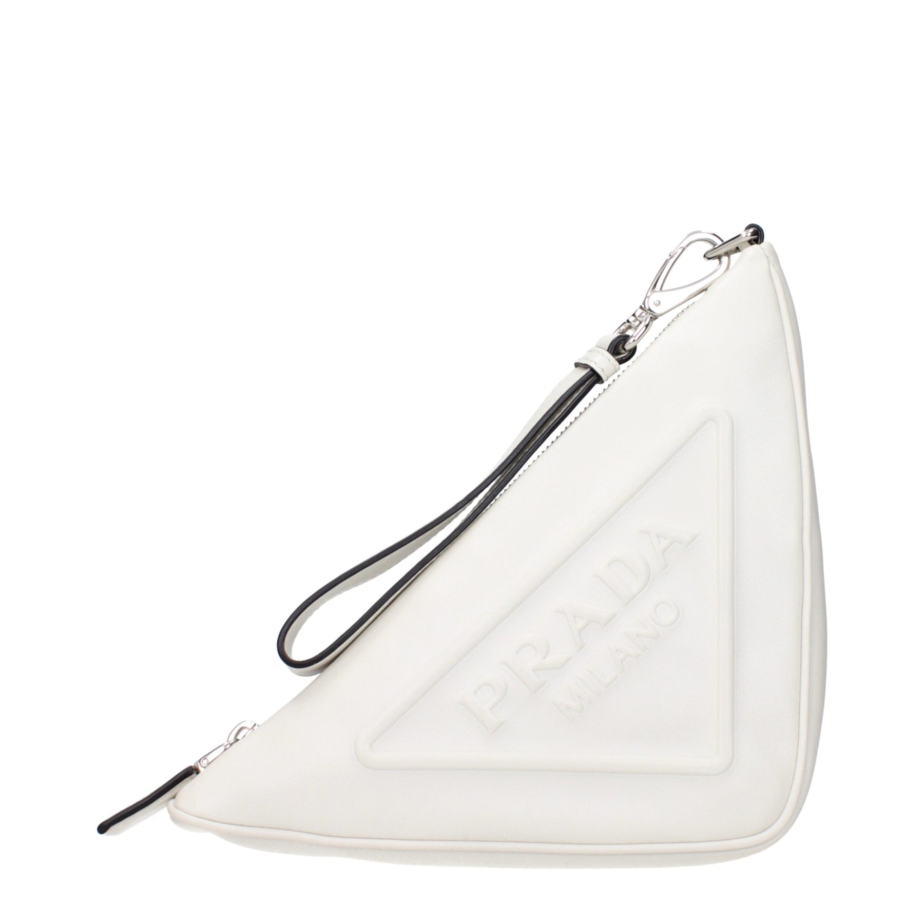 Prada White Leather Clutch Bag | Regal Royce