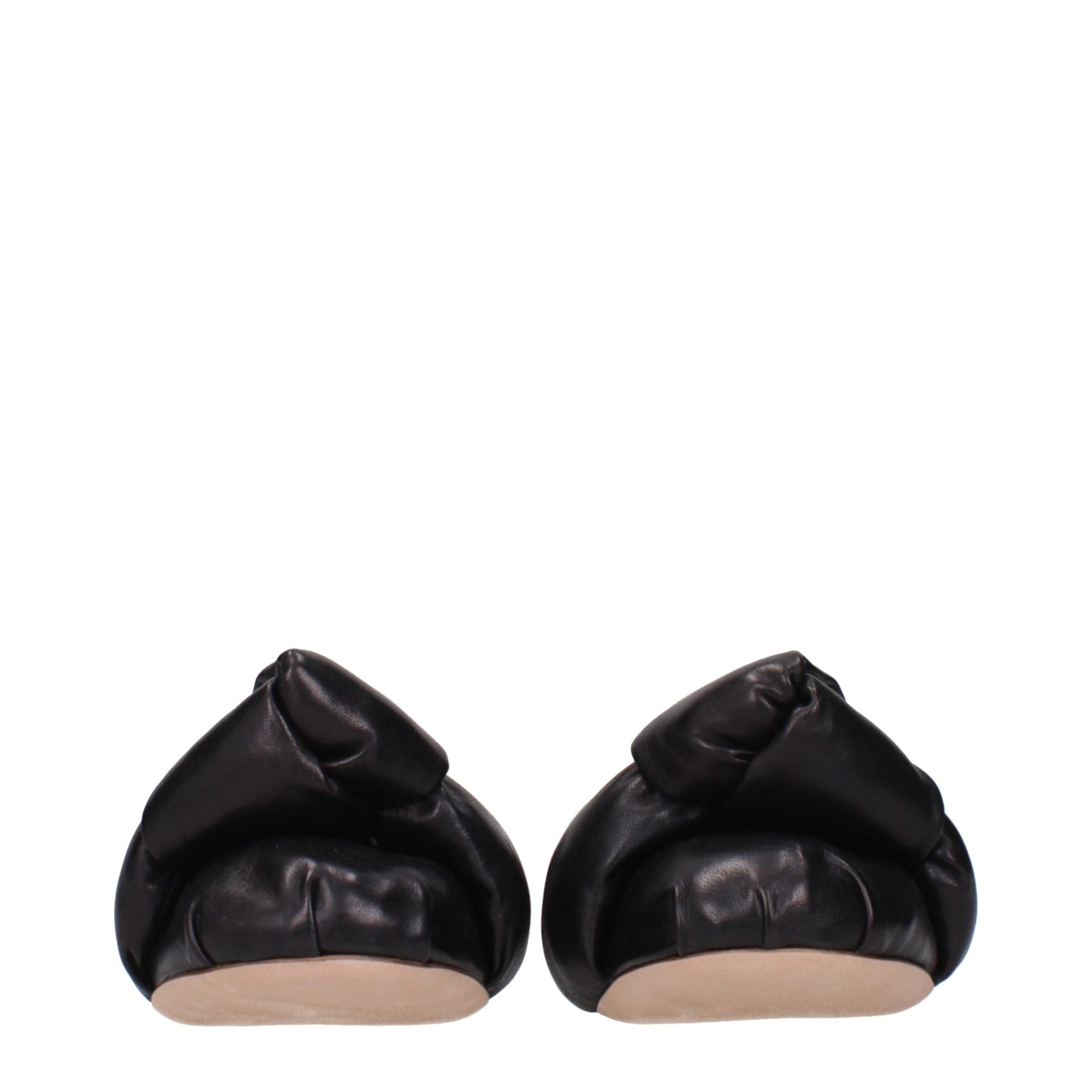 Miu Miu Black Leather Ballet Flats | Regal Royce
