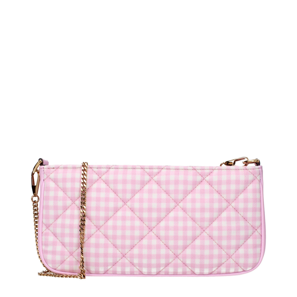 Versace Pink Fabric Shoulder Bag
