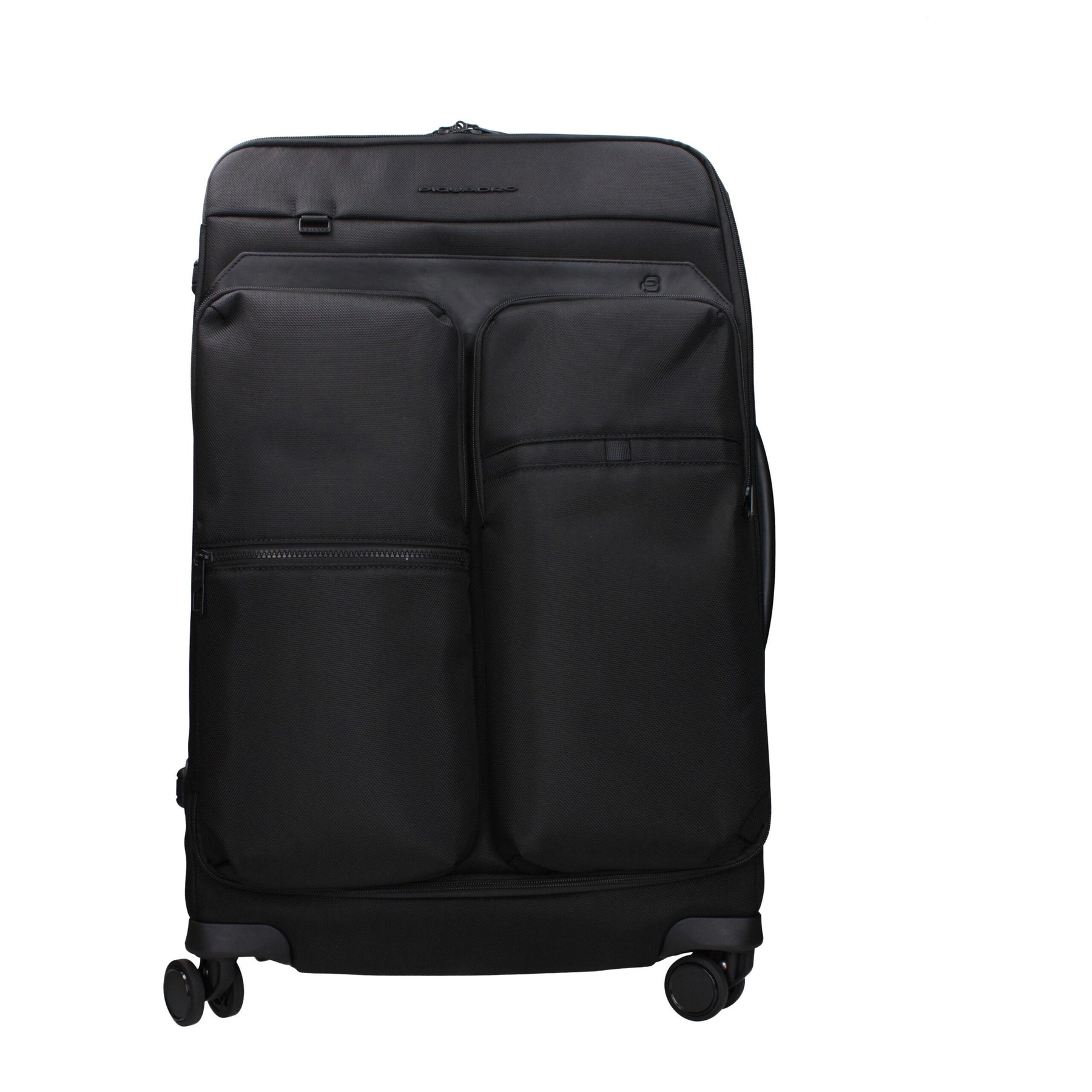 Piquadro Black Fabric Luggage And Travel | Regal Royce