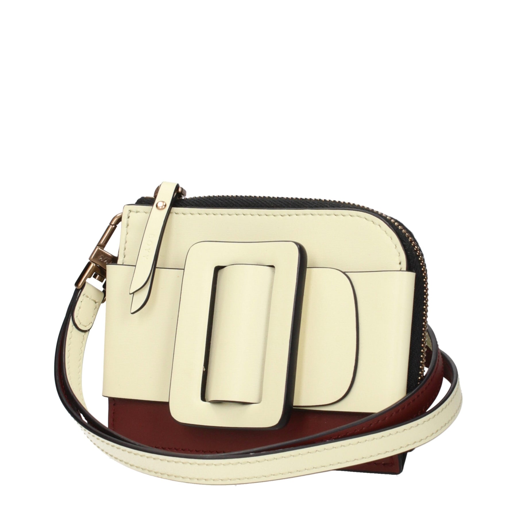 Boyy Beige Leather Cardholder | Regal Royce