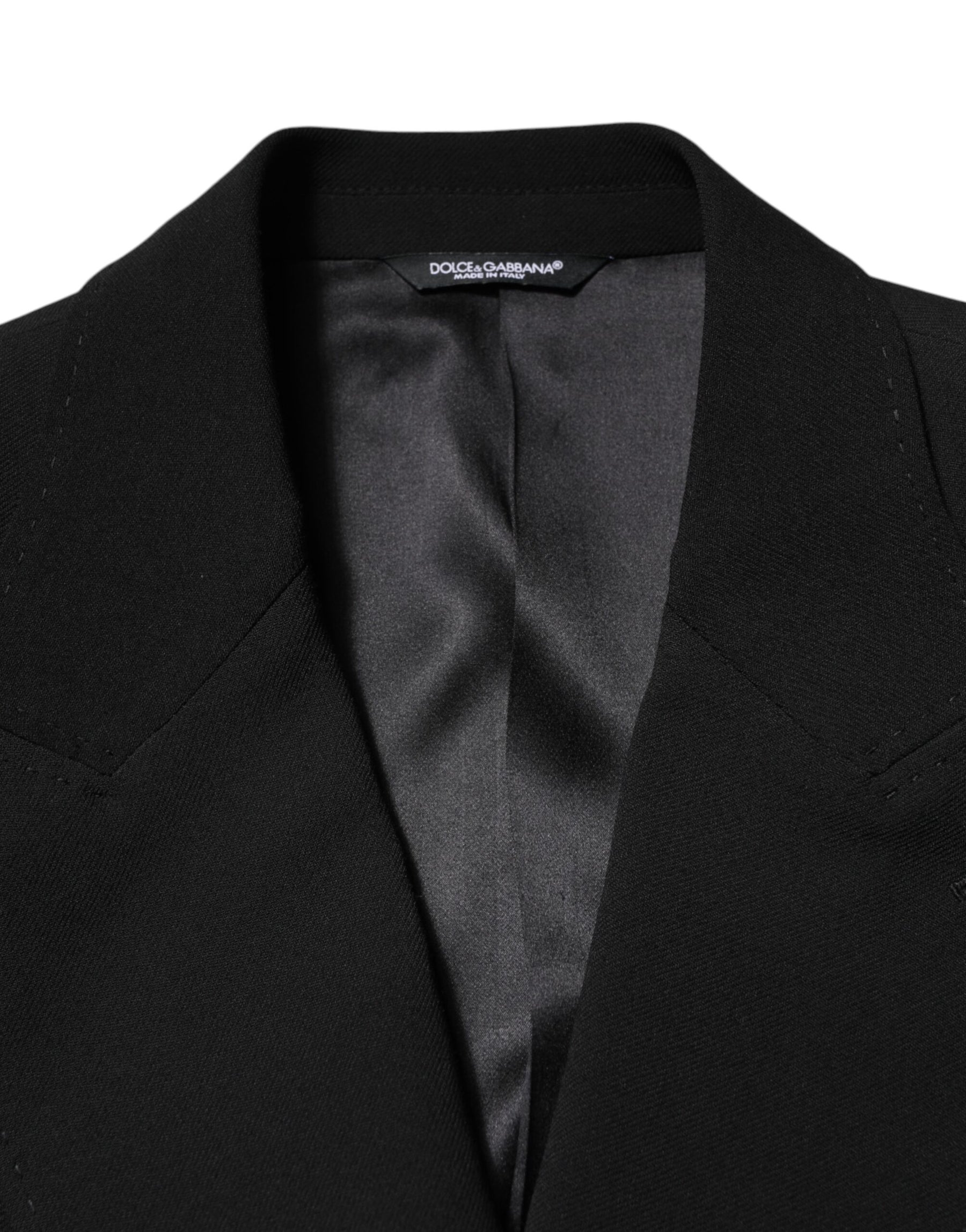 Dolce & Gabbana Black SICILIA Double Breasted Coat Blazer | Regal Royce