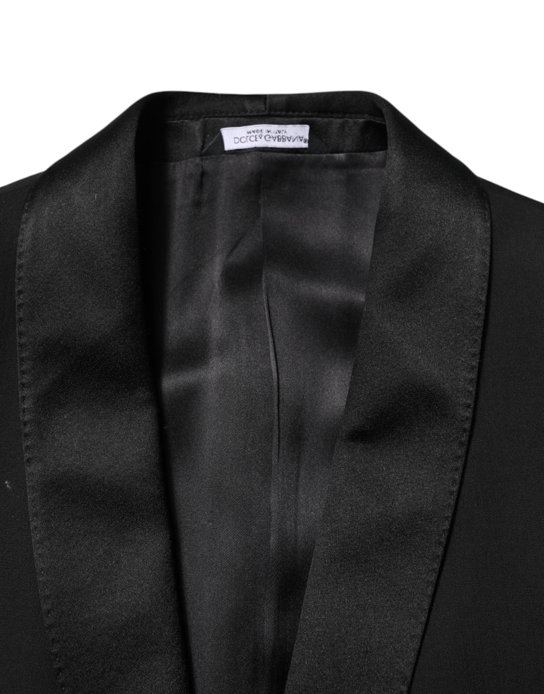 Dolce & Gabbana Black Wool 3 Piece Single Breasted Suit | Regal Royce