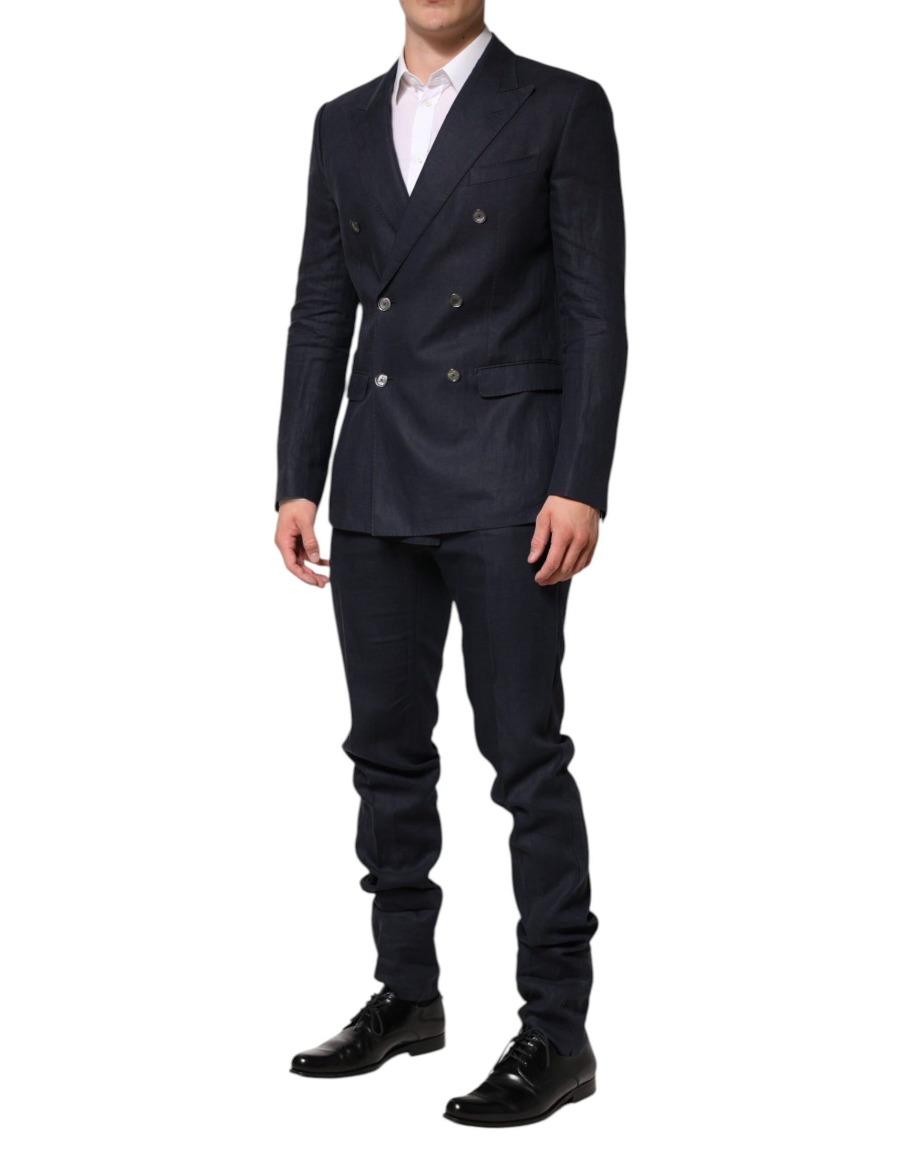 Dolce & Gabbana Dark Blue Double Breasted 2 Piece Suit | Regal Royce