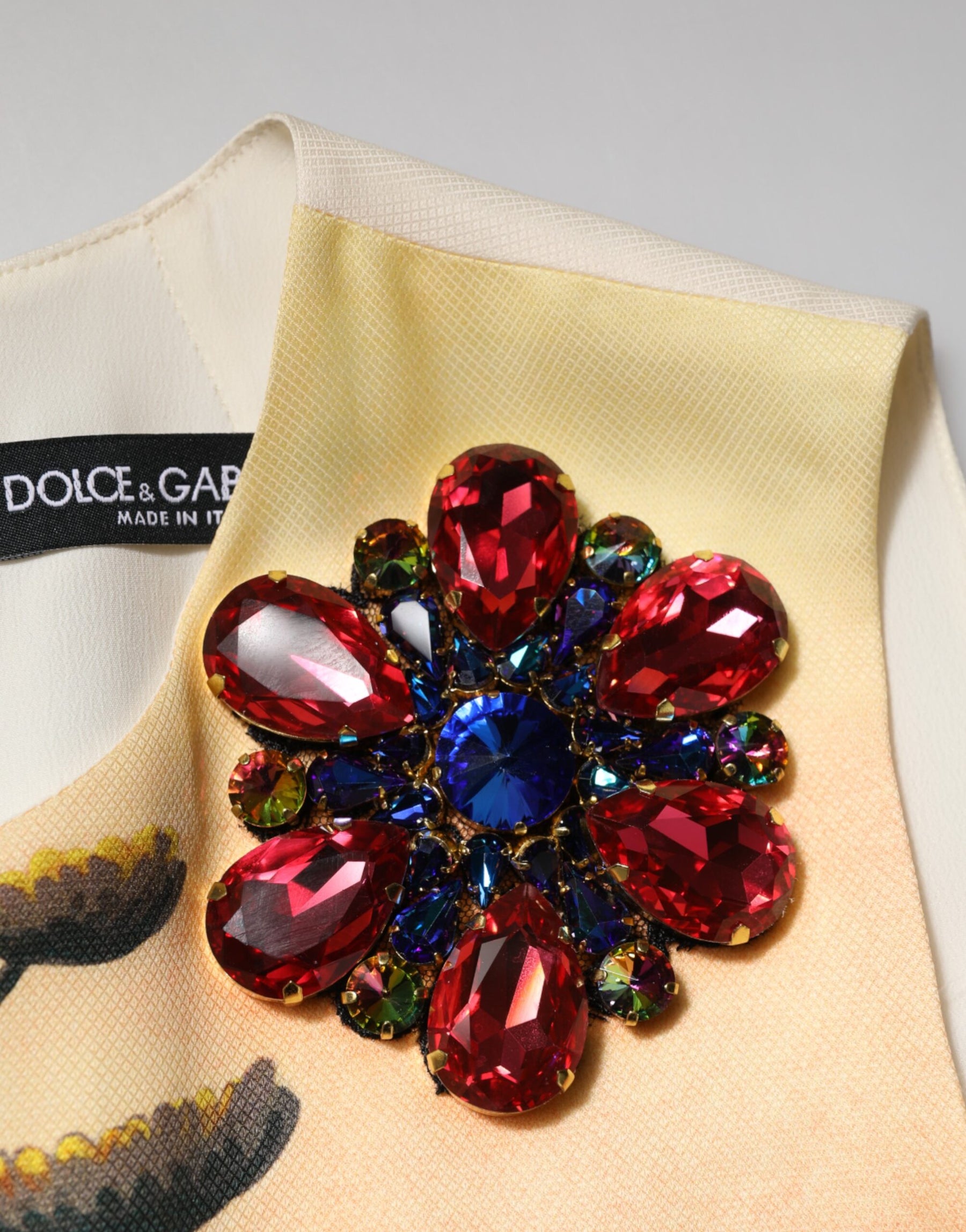 Dolce & Gabbana Multicolor Crystal Embellished A-line Mini Dress | Regal Royce