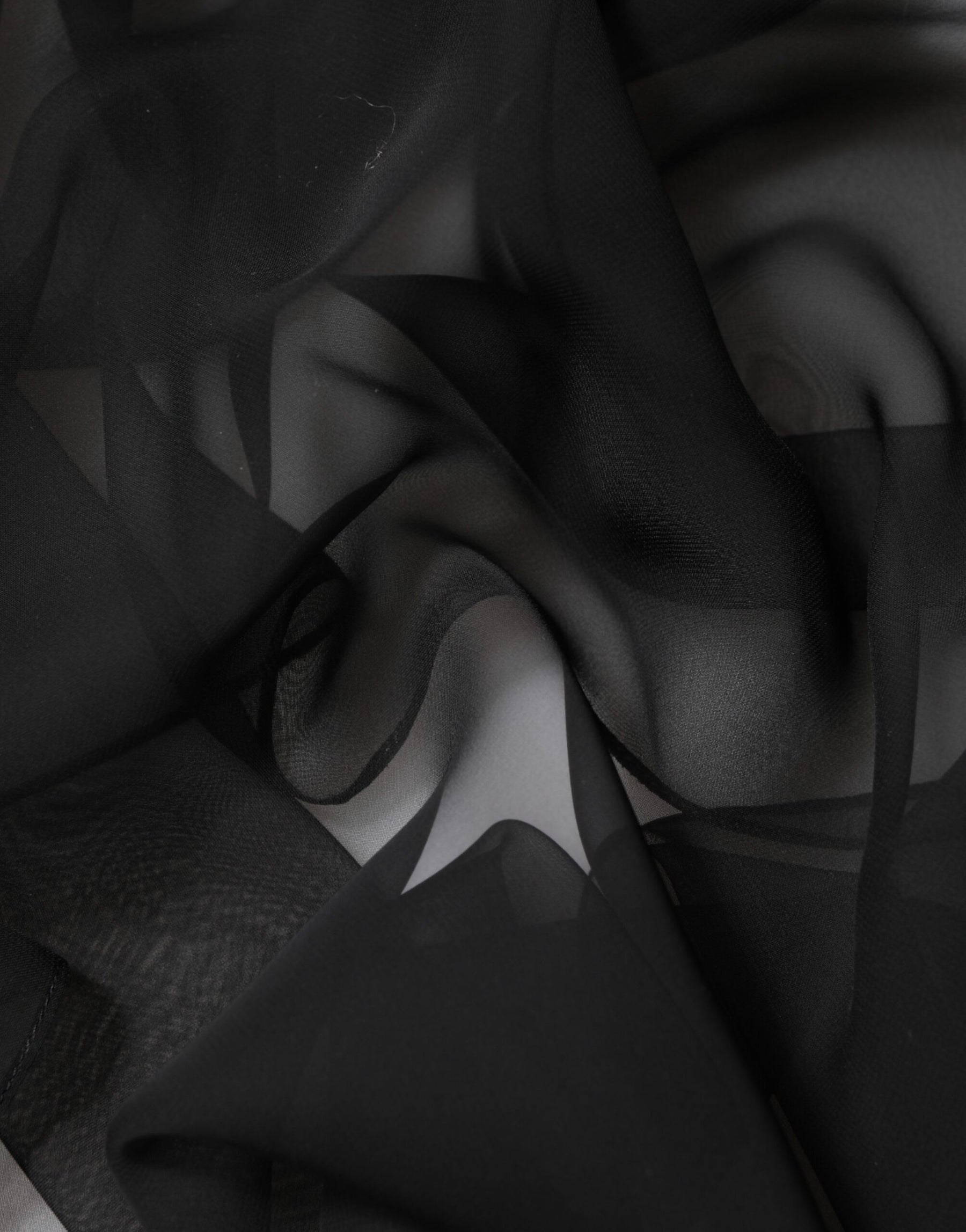 Dolce & Gabbana Black See Through Silk Chiffon Lace Blouse Top | Regal Royce