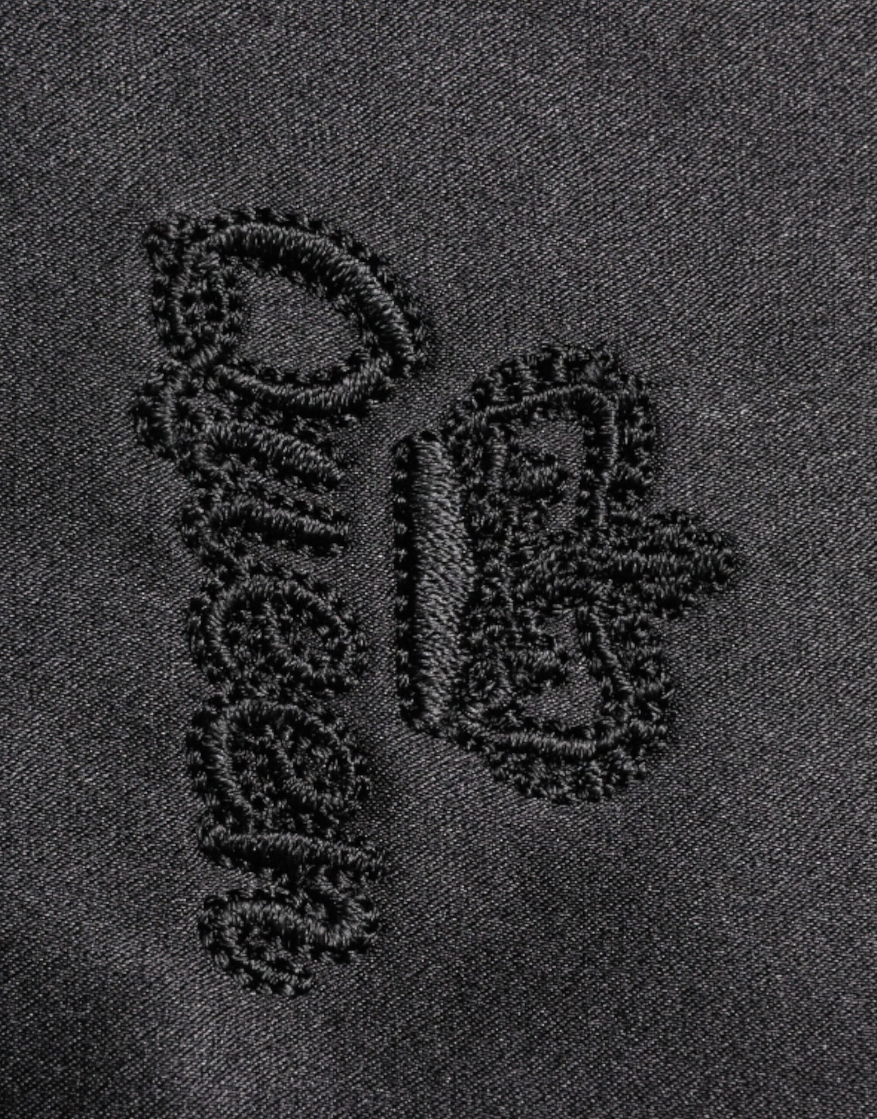 Dolce & Gabbana Black Silk Ascot Collared Button Blouse Top | Regal Royce