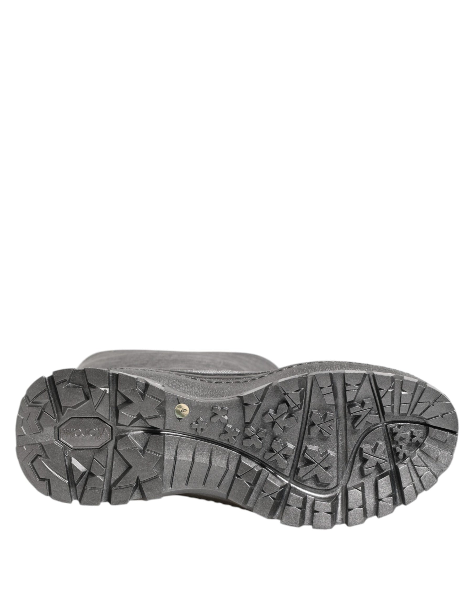 Dolce & Gabbana Metallic Silver Pull On Rain Boots Shoes | Regal Royce