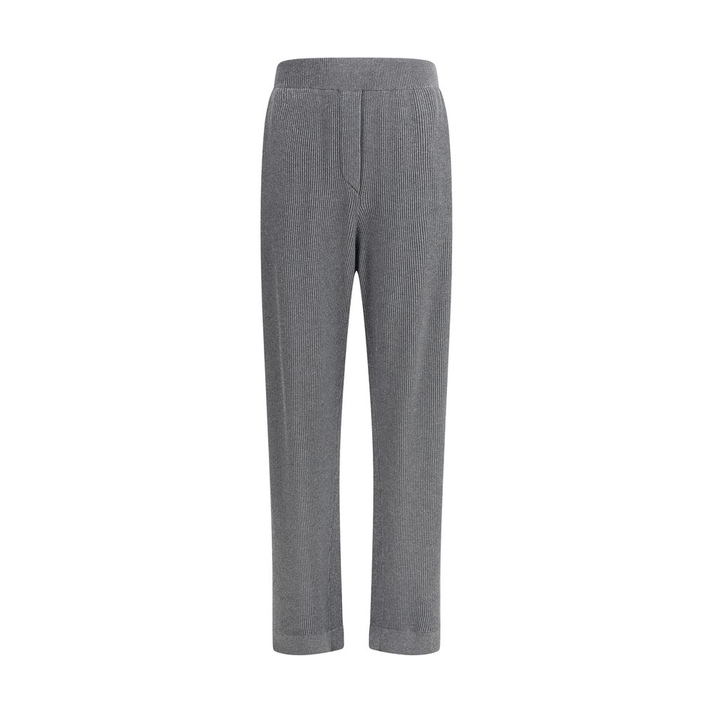 Brunello Cucinelli Gray Cotton Casual Pants | Regal Royce