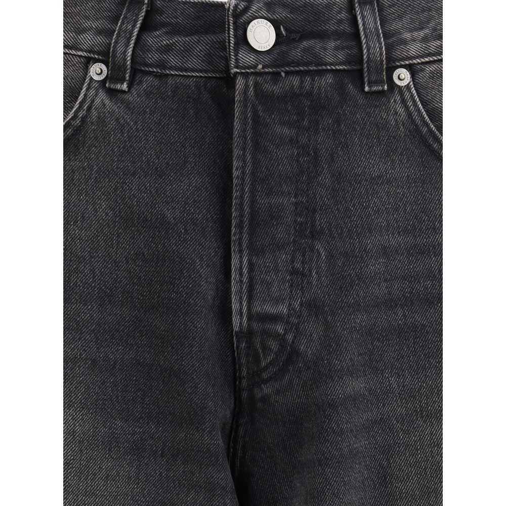 Haikure Black Cotton Relaxed Fit Jeans | Regal Royce