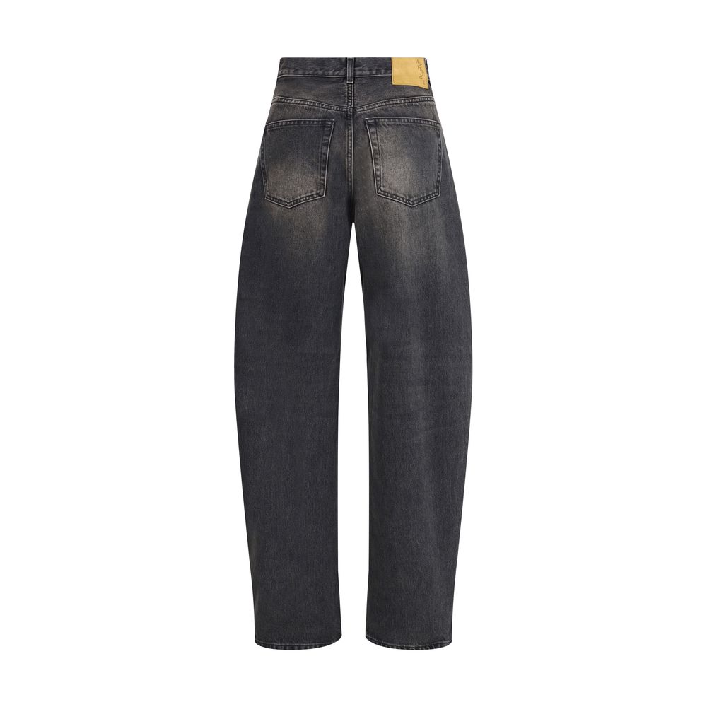 Haikure Black Cotton Relaxed Fit Jeans | Regal Royce
