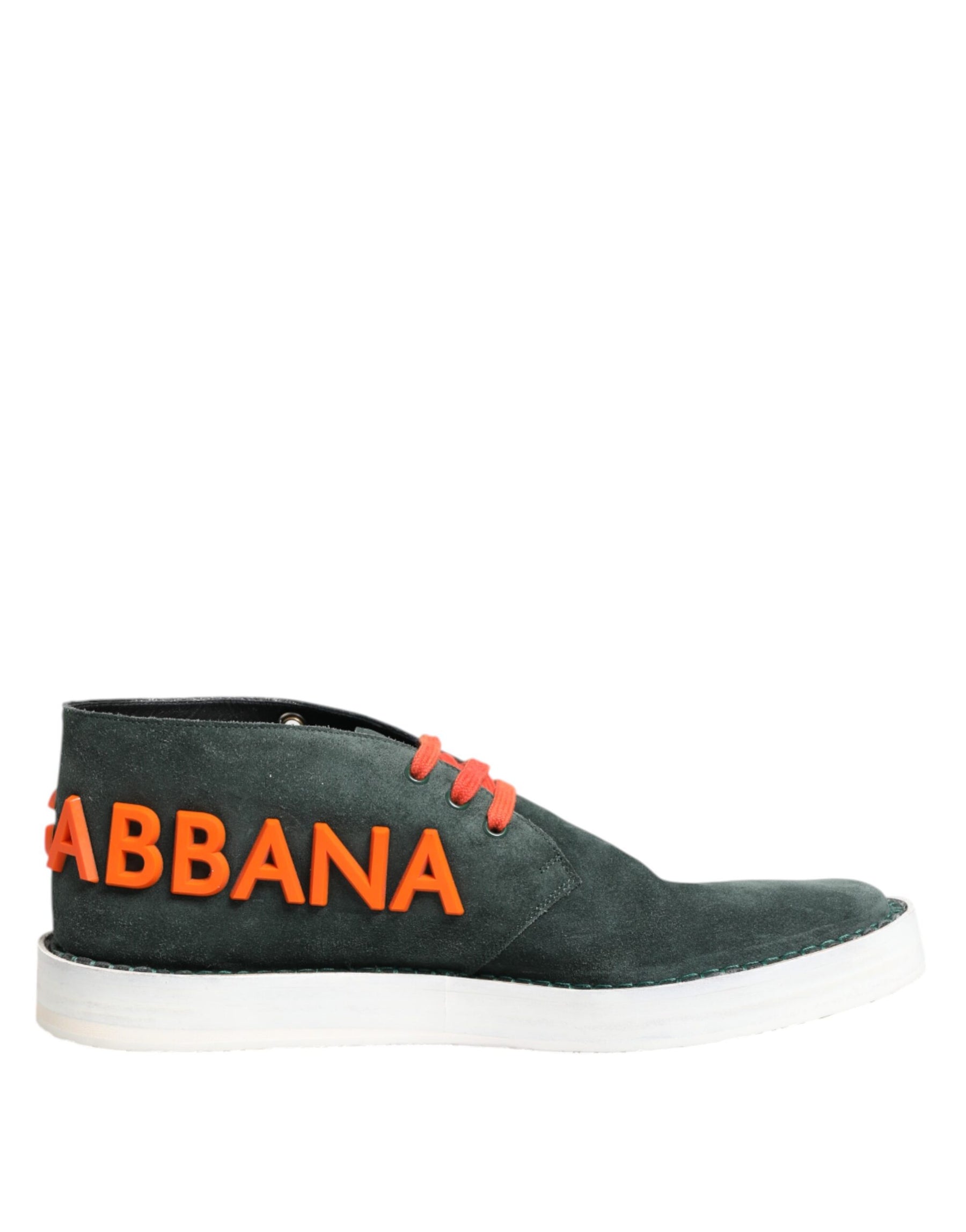 Dolce & Gabbana Green Derby Logo Casual Men Sneakers Shoes | Regal Royce