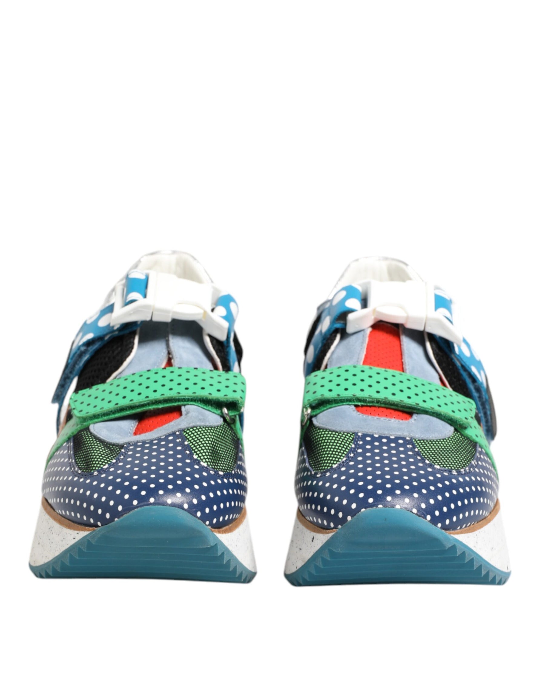 Dolce & Gabbana Multicolor Leather Low Top Sneakers Shoes | Regal Royce