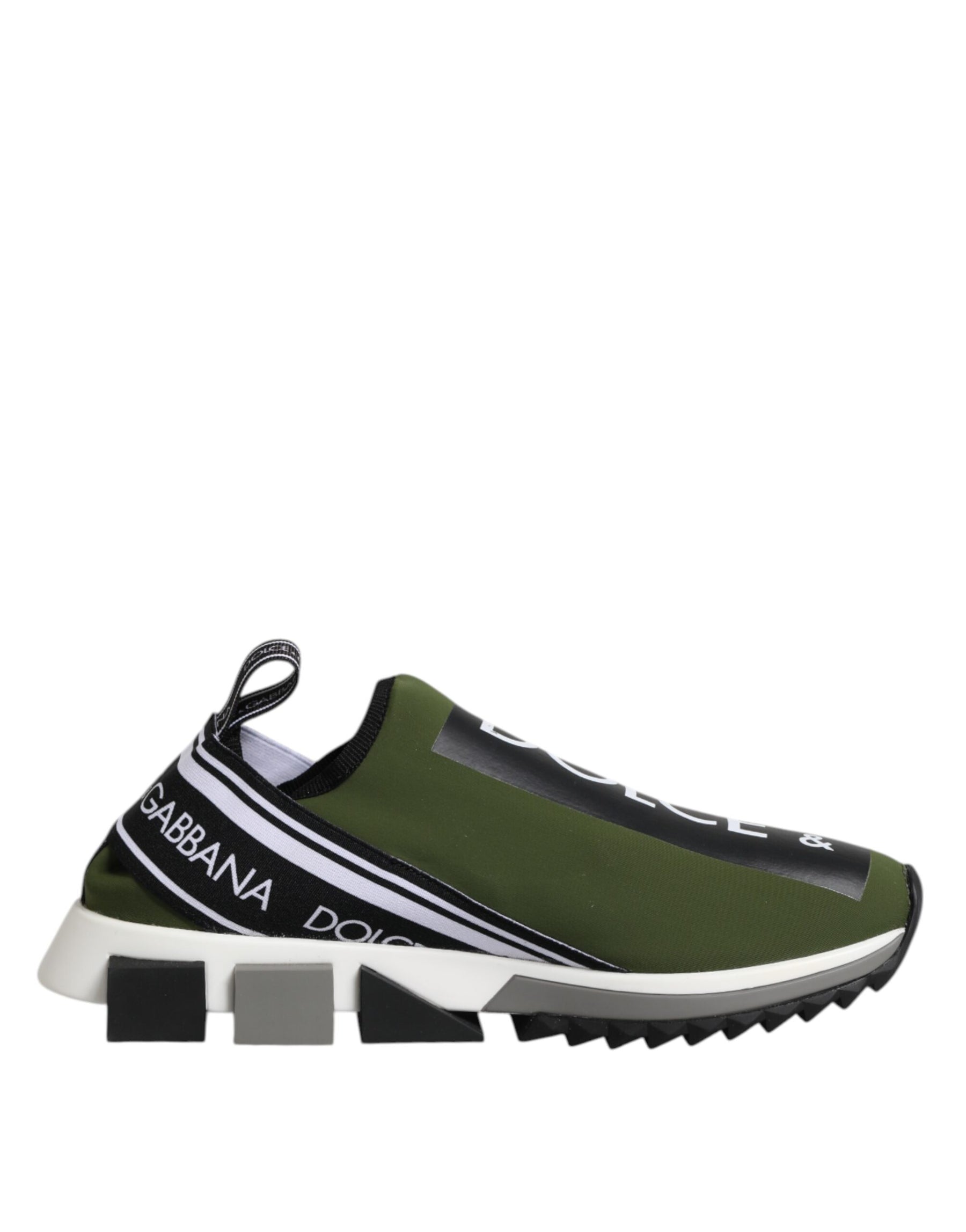 Dolce & Gabbana Green Logo Low Top Sorrento Men Sneakers Shoes | Regal Royce