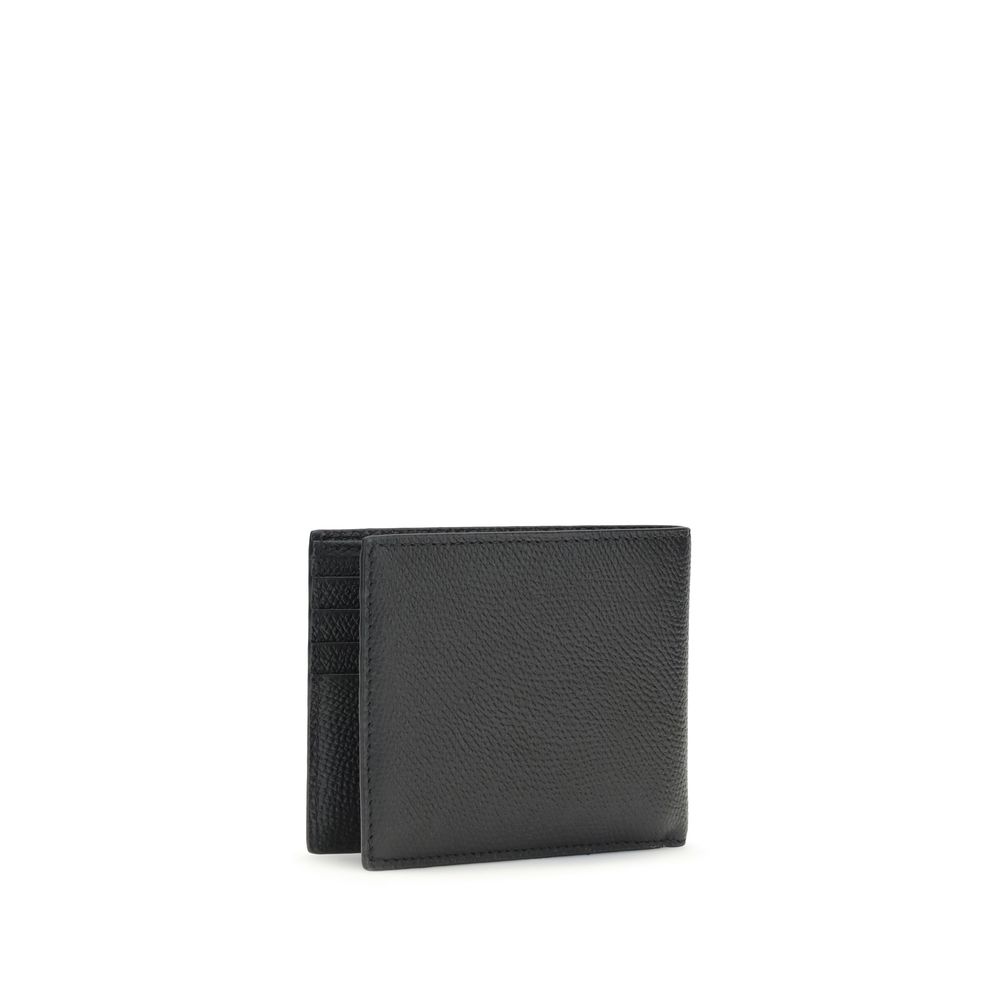 Valentino Garavani Black Calf Leather Bos Taurus Wallet | Regal Royce