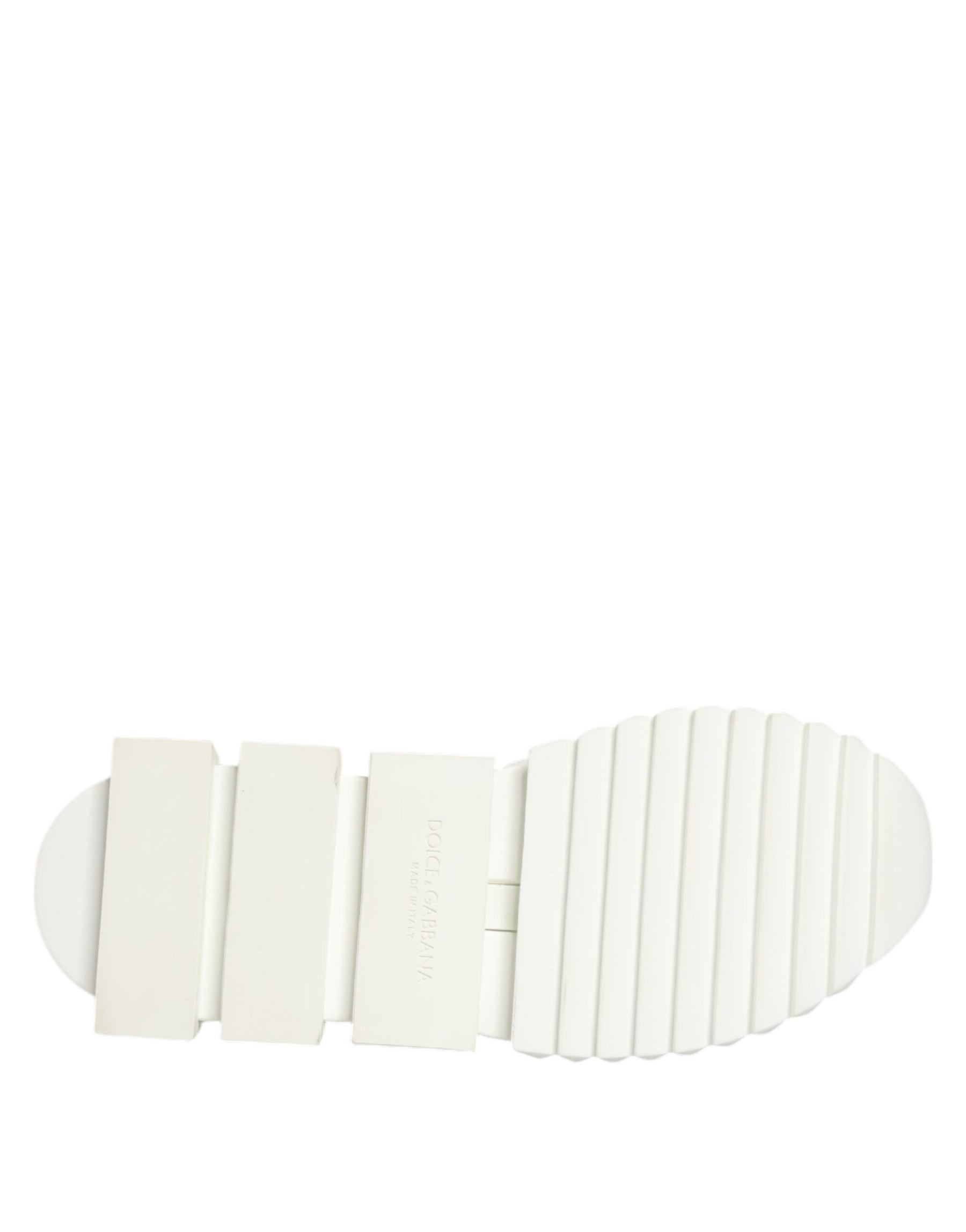 Dolce & Gabbana White Sorrento Low Top Lace Up Sneakers Shoes | Regal Royce