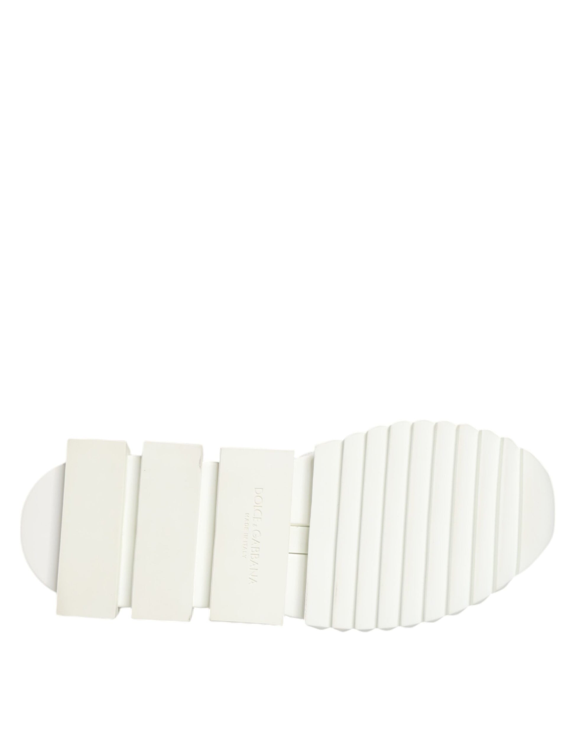 Dolce & Gabbana White Sorrento Low Top Lace Up Sneakers Shoes