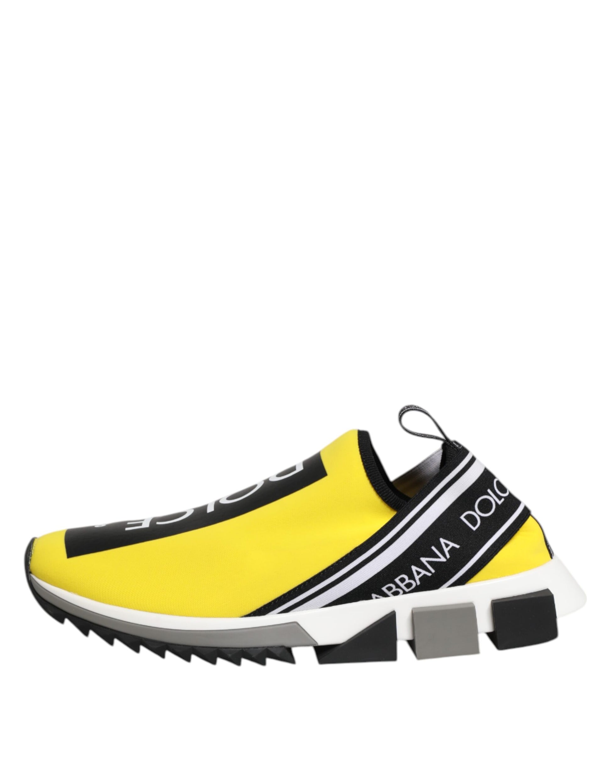 Dolce & Gabbana Yellow Logo Low Top Sorrento Sneakers Shoes
