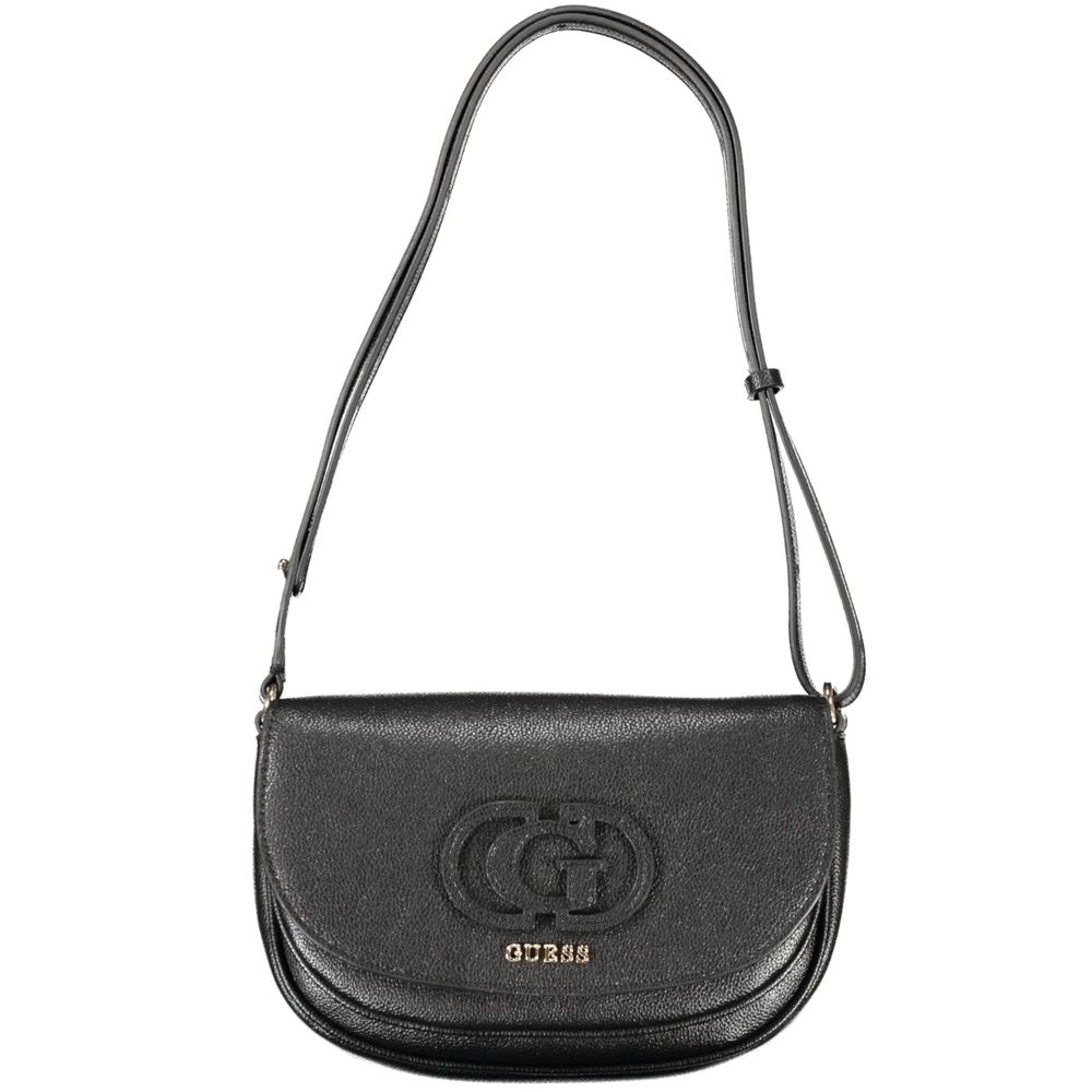Guess Jeans Black Polyethylene Women Handbag | Regal Royce