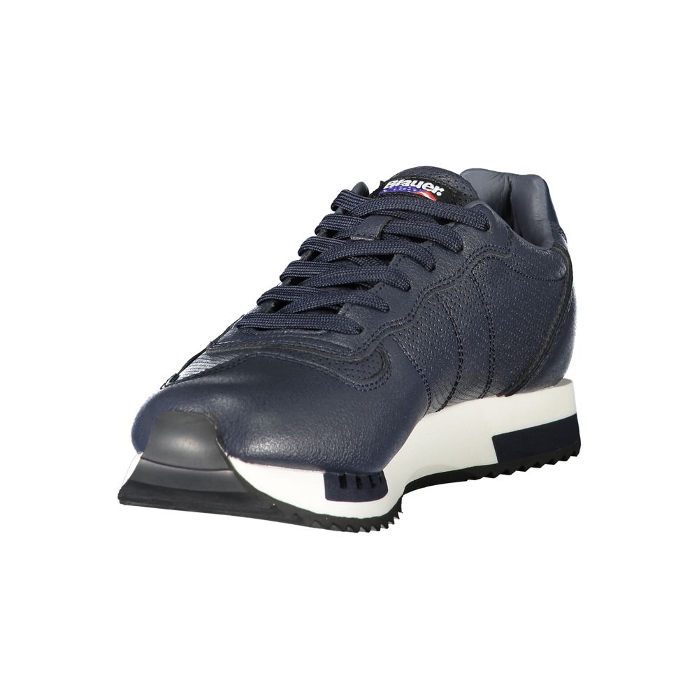 Blauer Blue Polyurethane Men's Sneaker | Regal Royce
