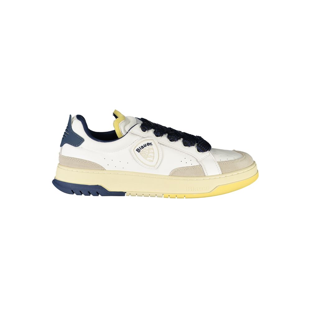 Blauer Bianco Poliuretano Men Sneaker | Regal Royce